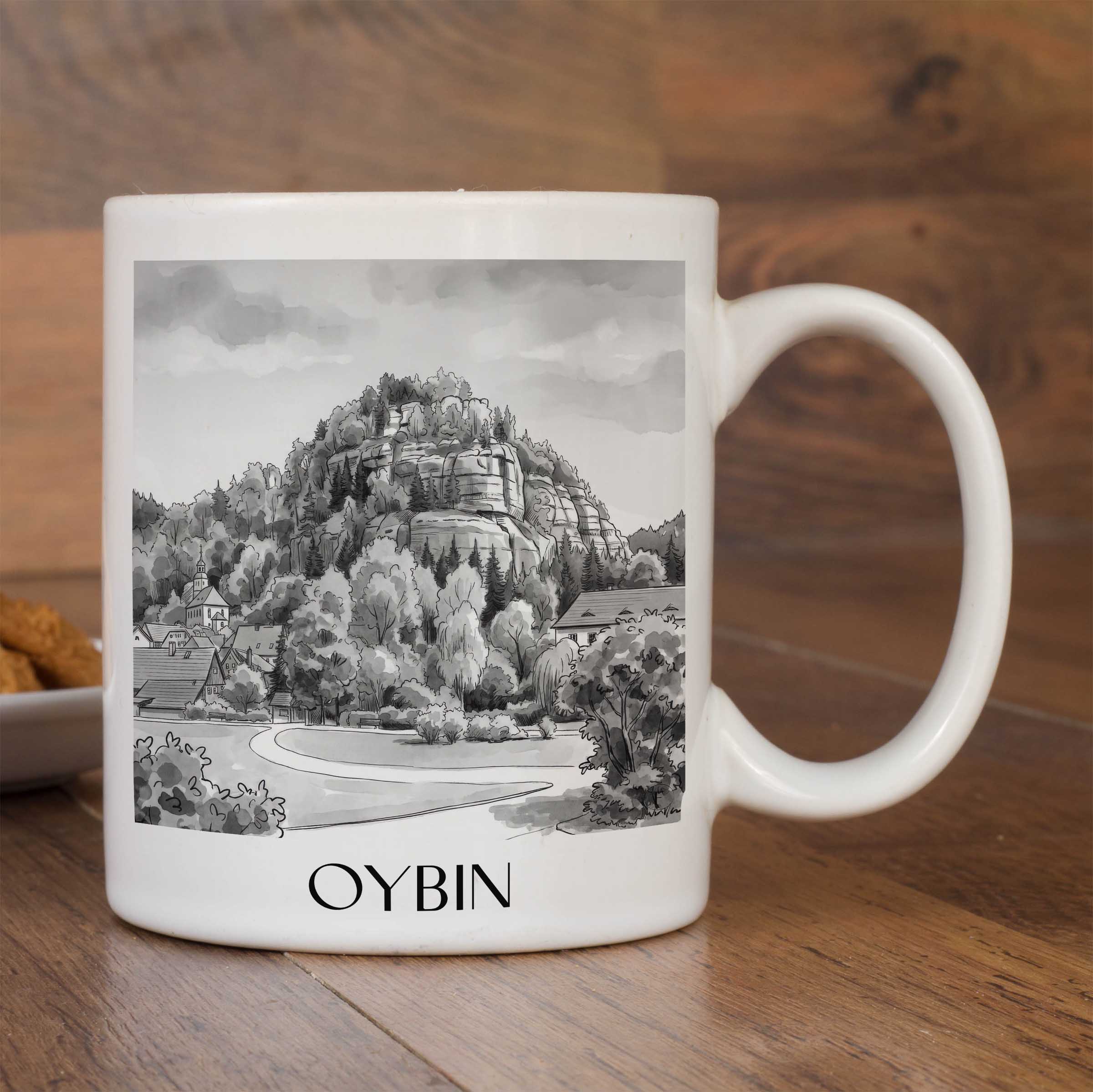oybin-sachsen-deutschland-kaffeebecher-aquarell-schwarz-weiss