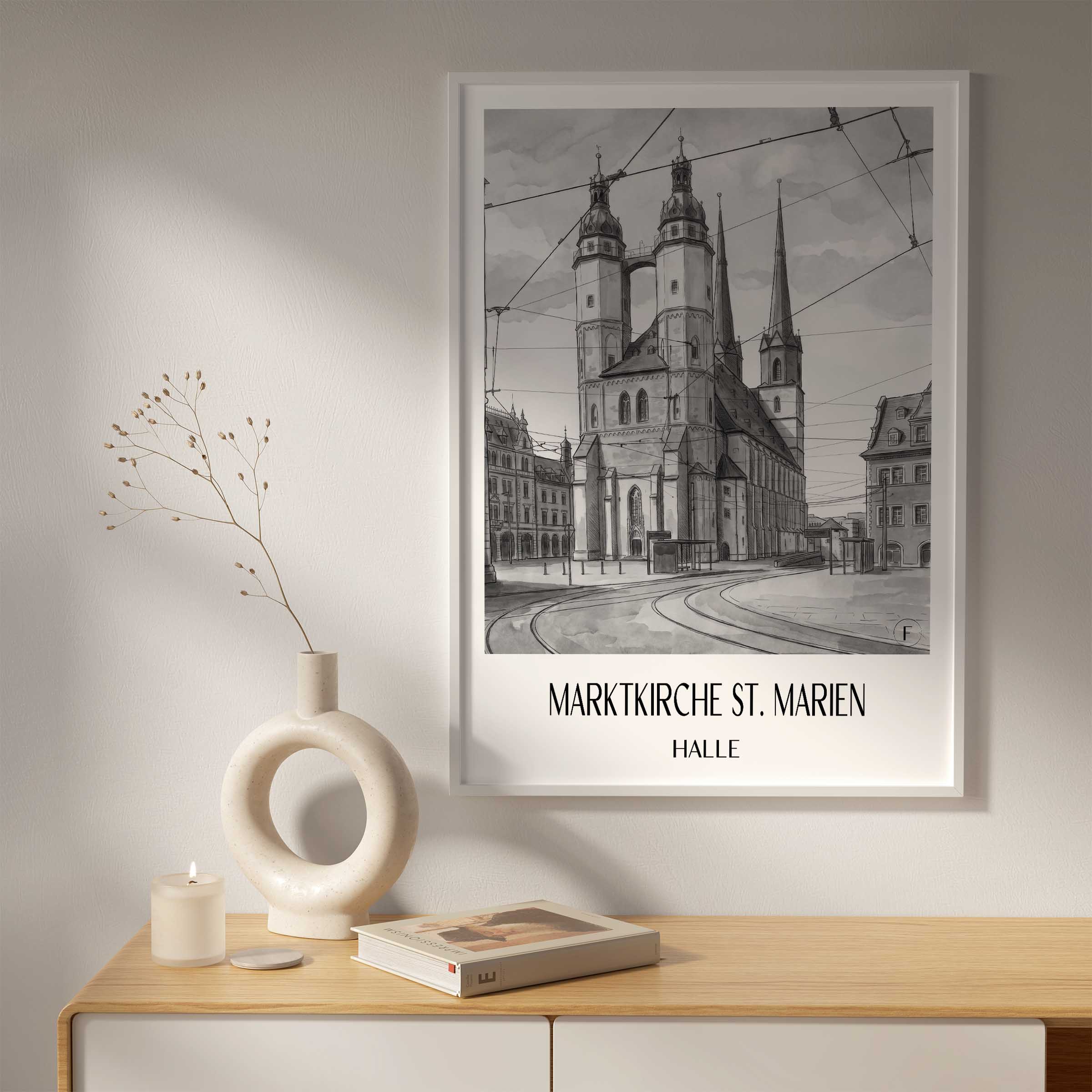 marktkirche-st.-marien-halle-deutschland-poster-aquarell-schwarz-weiss