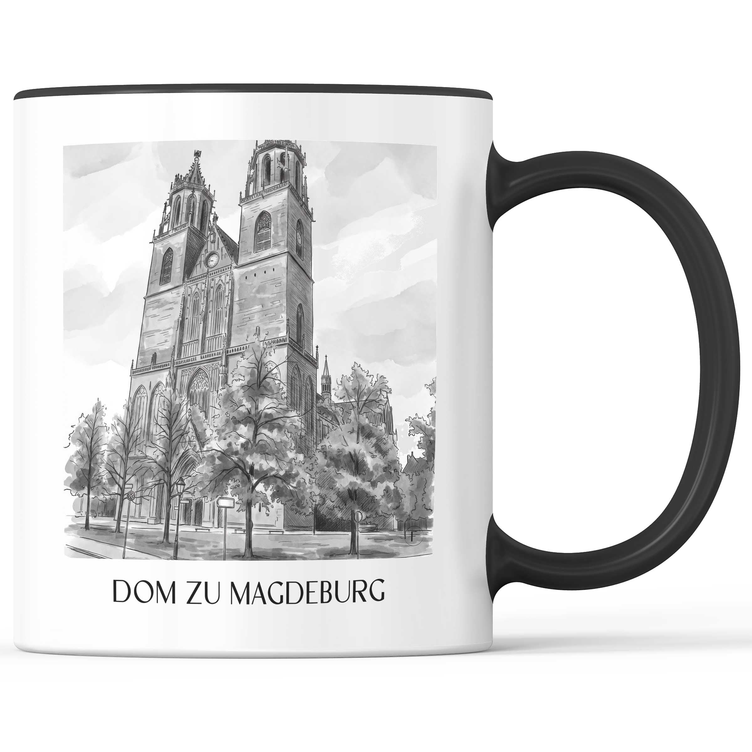 dom-zu-magdeburg-sachsen-anhalt-deutschland-kaffeebecher-aquarell-schwarz-weiss