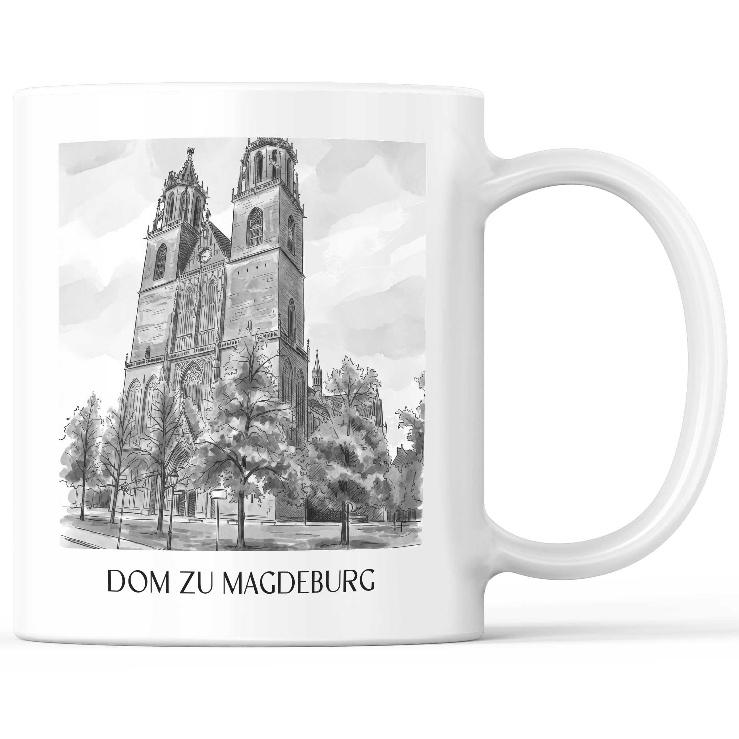 dom-zu-magdeburg-sachsen-anhalt-deutschland-kaffeebecher-aquarell-schwarz-weiss