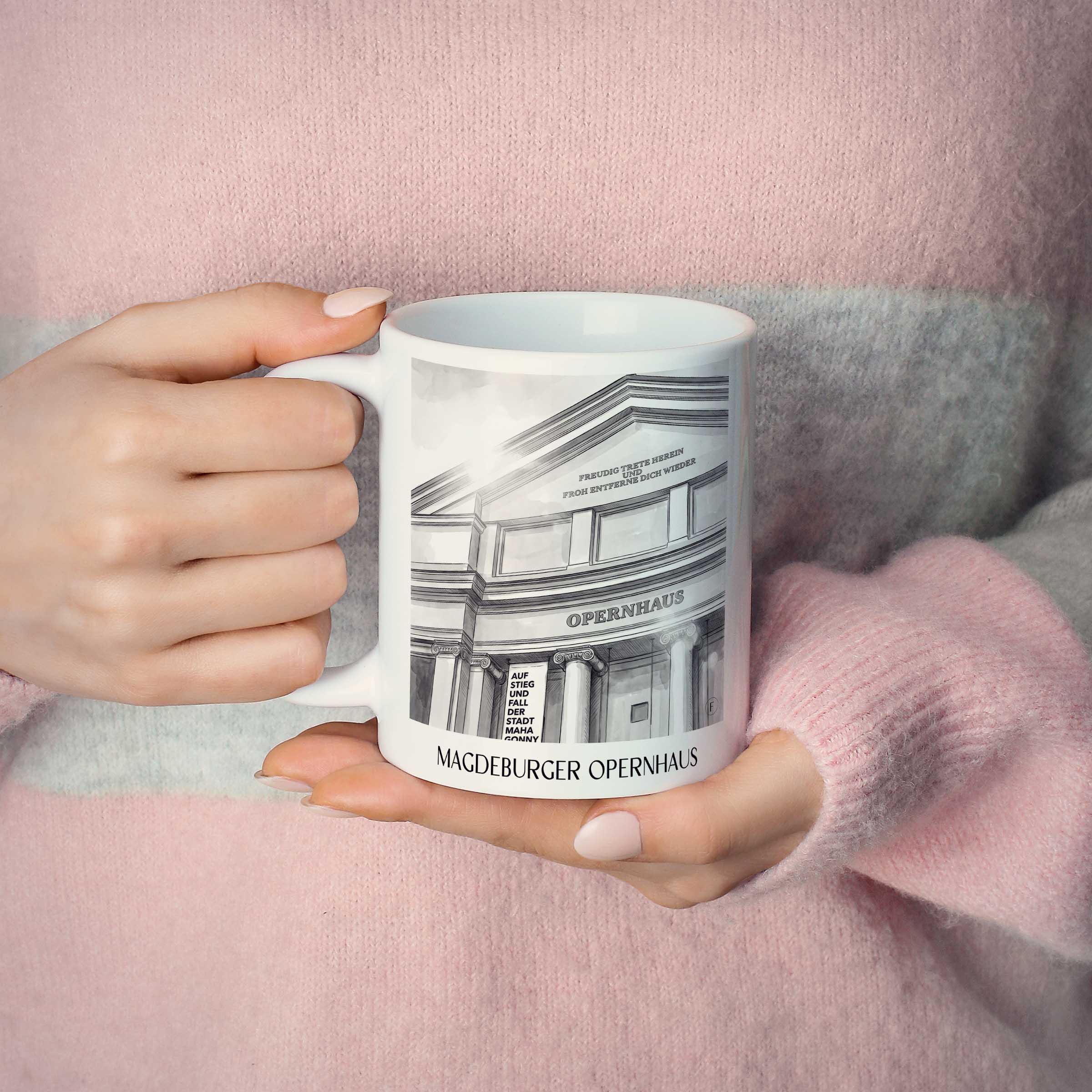 opernhaus-magdeburg-deutschland-kaffeebecher-aquarell-schwarz-weiss