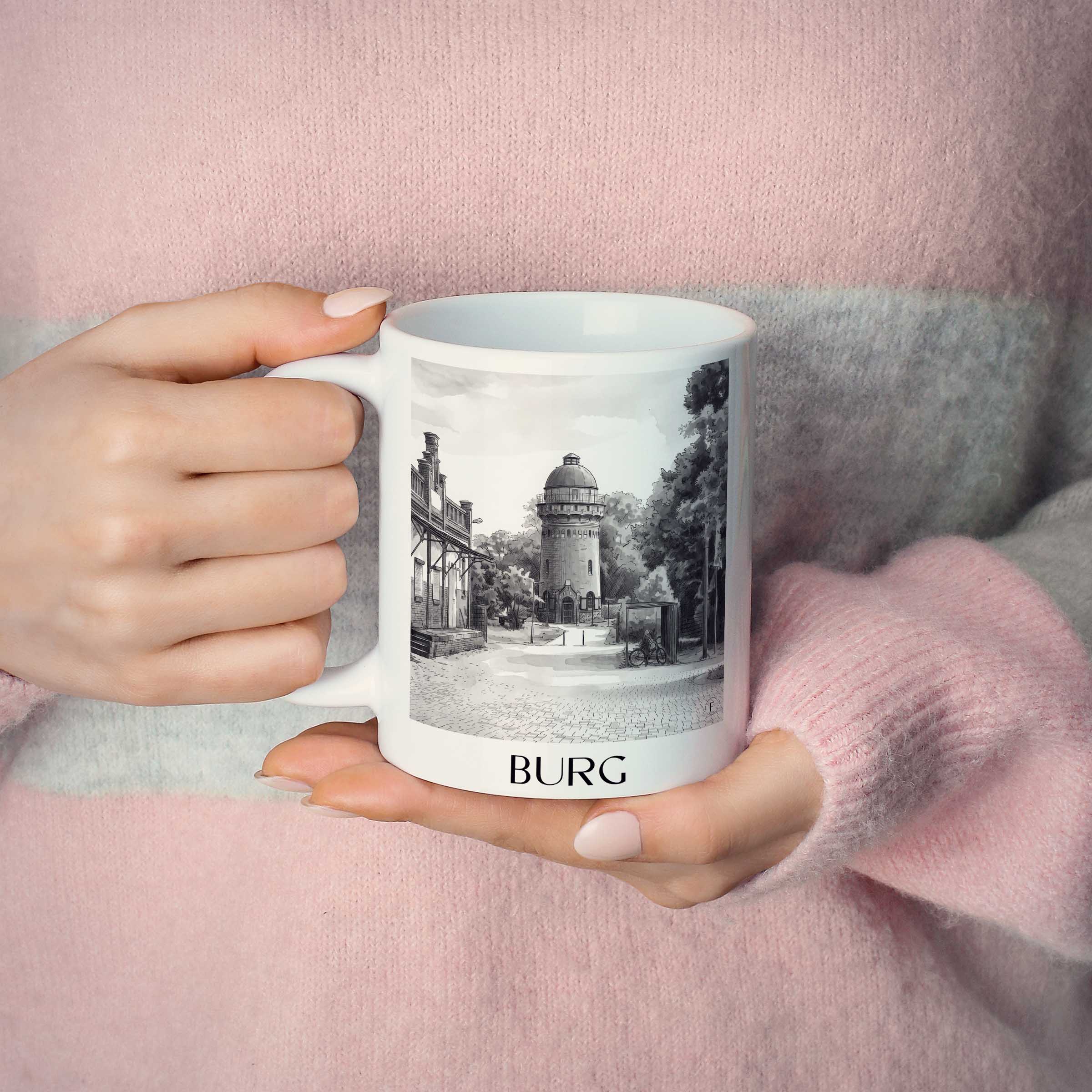 burg-magdeburg-deutschland-kaffeebecher-aquarell-schwarz-weiss