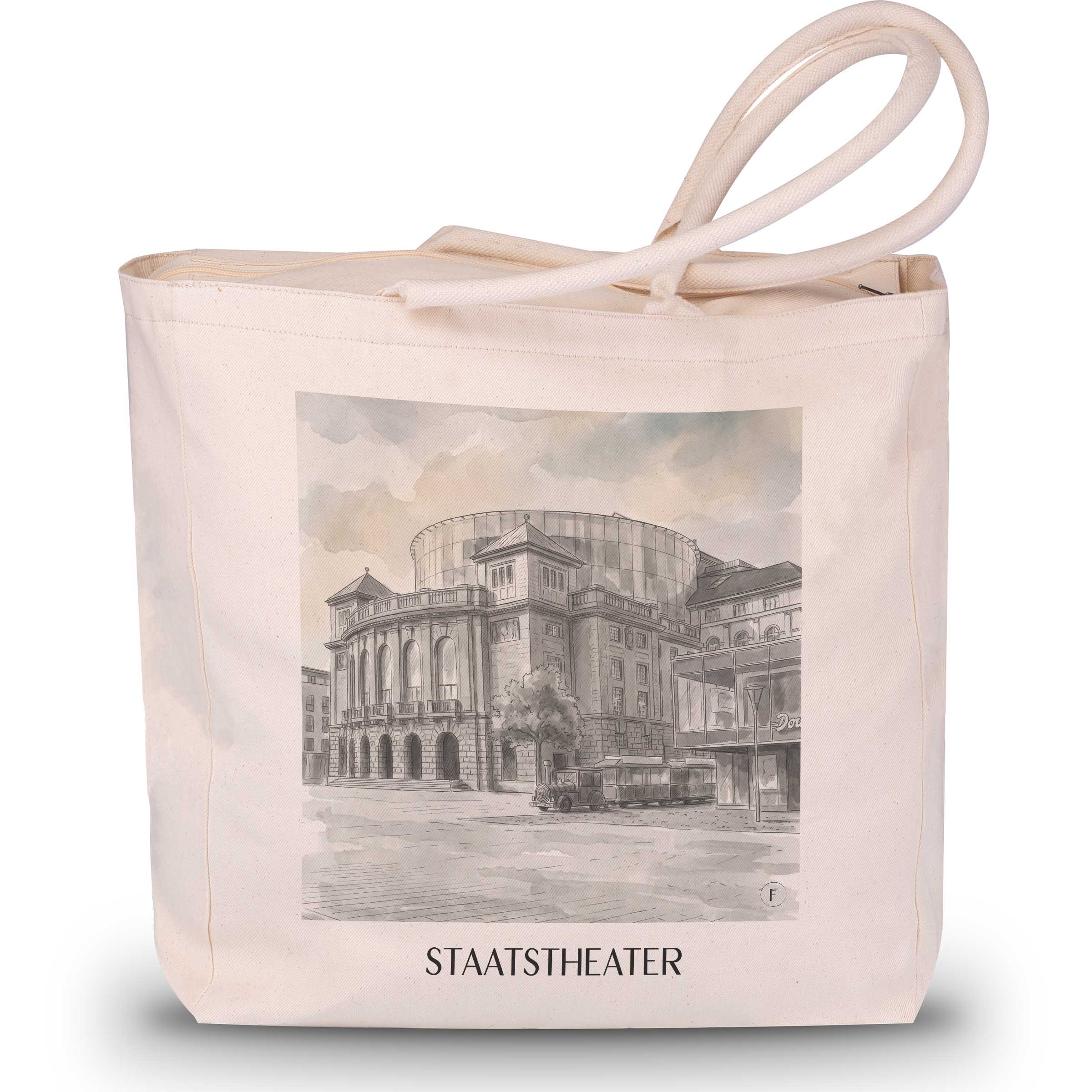 staatstheater-mainz-deutschland-einkaufstasche-aquarell-schwarz-weiss