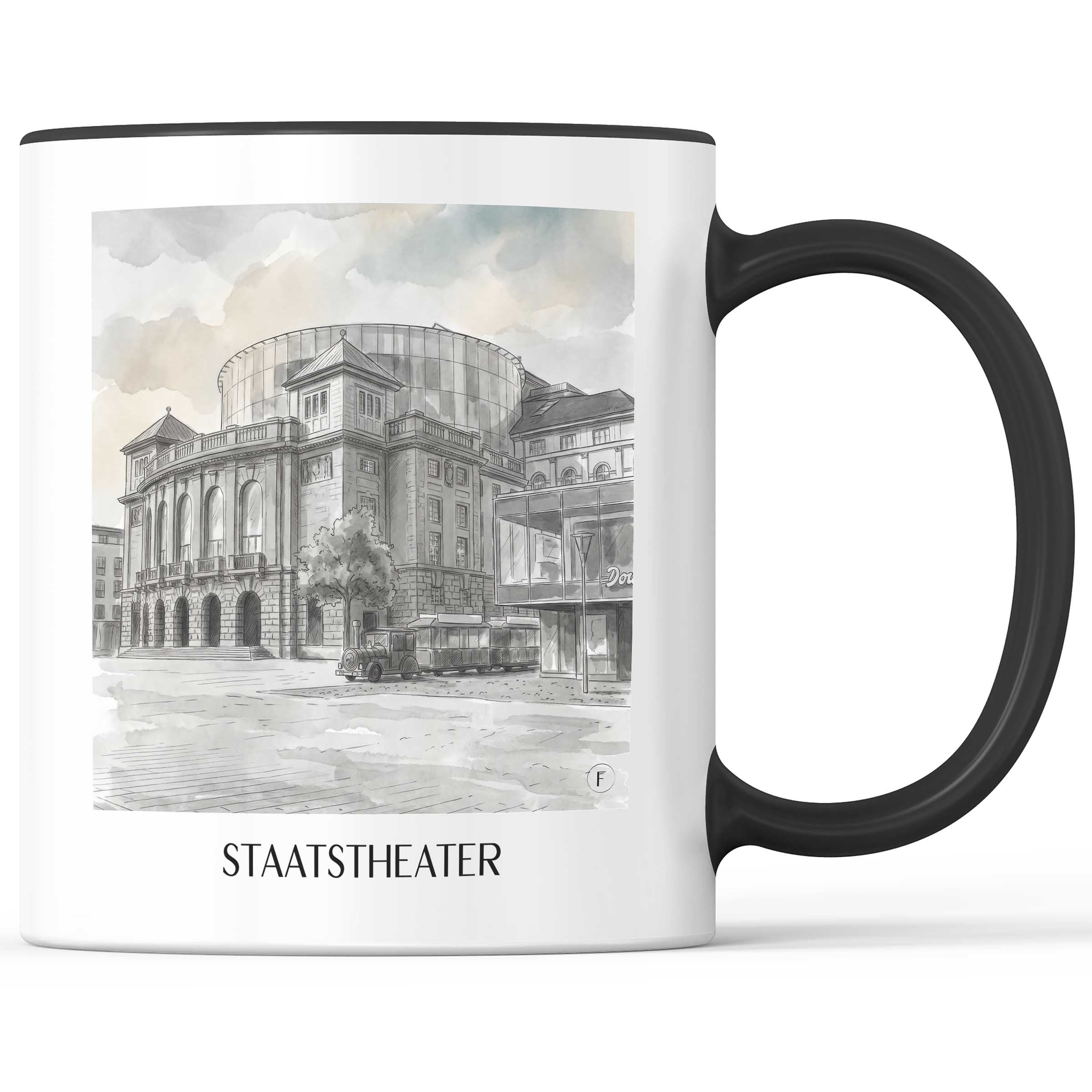 staatstheater-mainz-deutschland-kaffeebecher-aquarell-schwarz-weiss