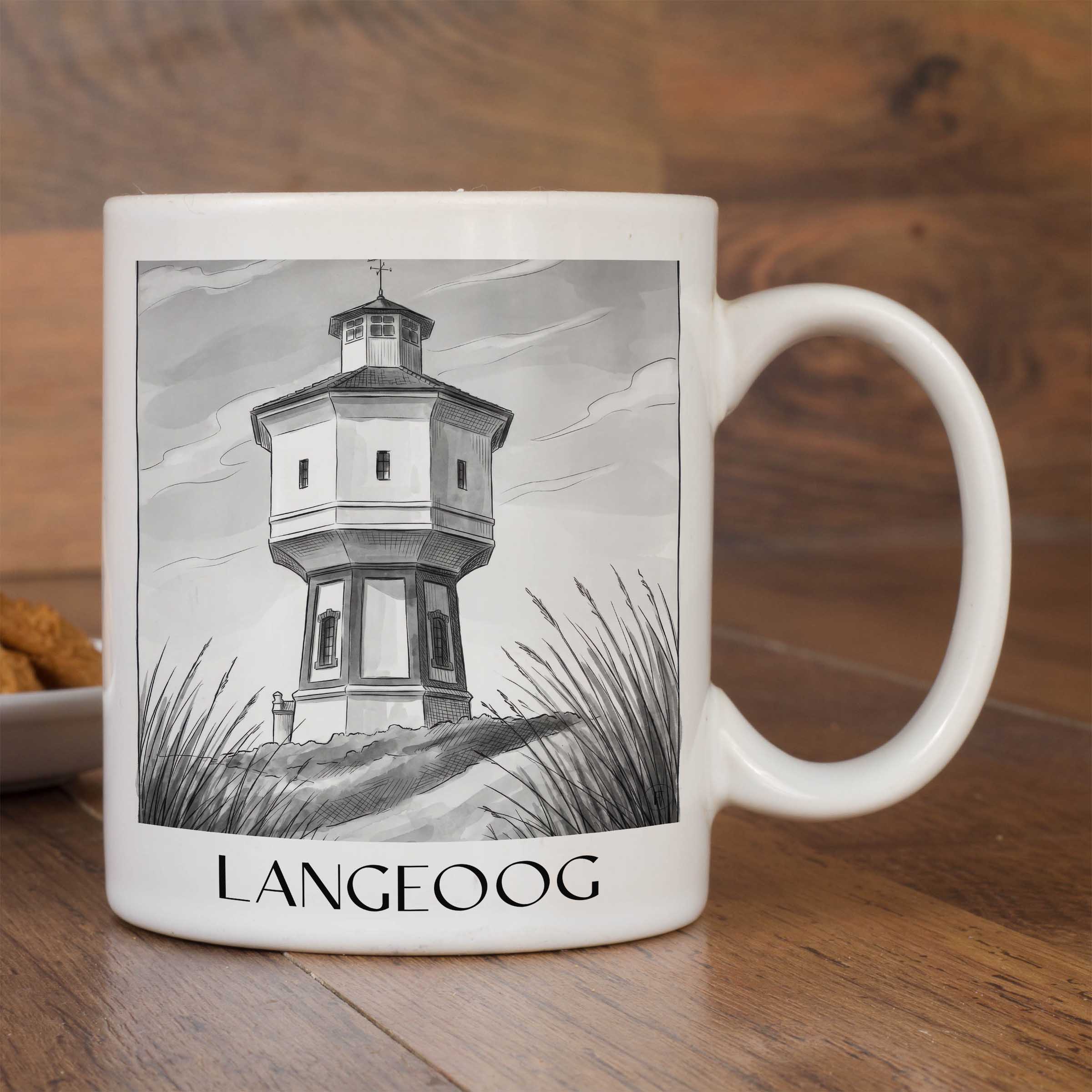 langeoog-ostfriesland-deutschland-kaffeebecher-aquarell-schwarz-weiss