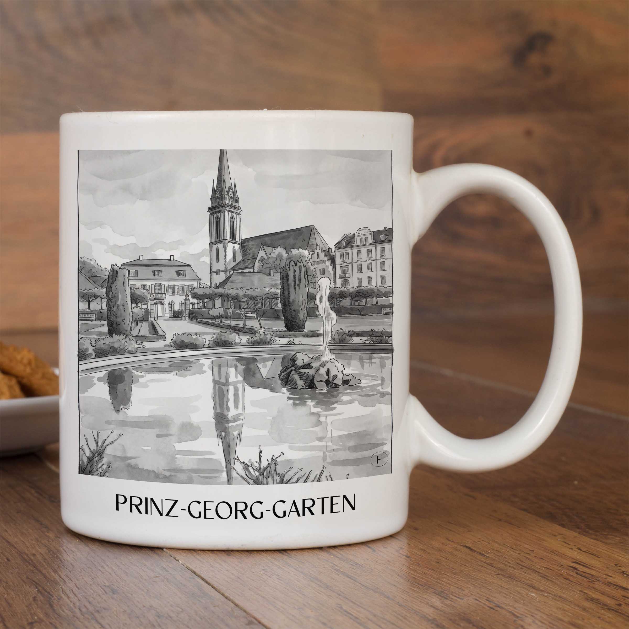 prinz-georg-garten-darmstadt-deutschland-kaffeebecher-aquarell-schwarz-weiss