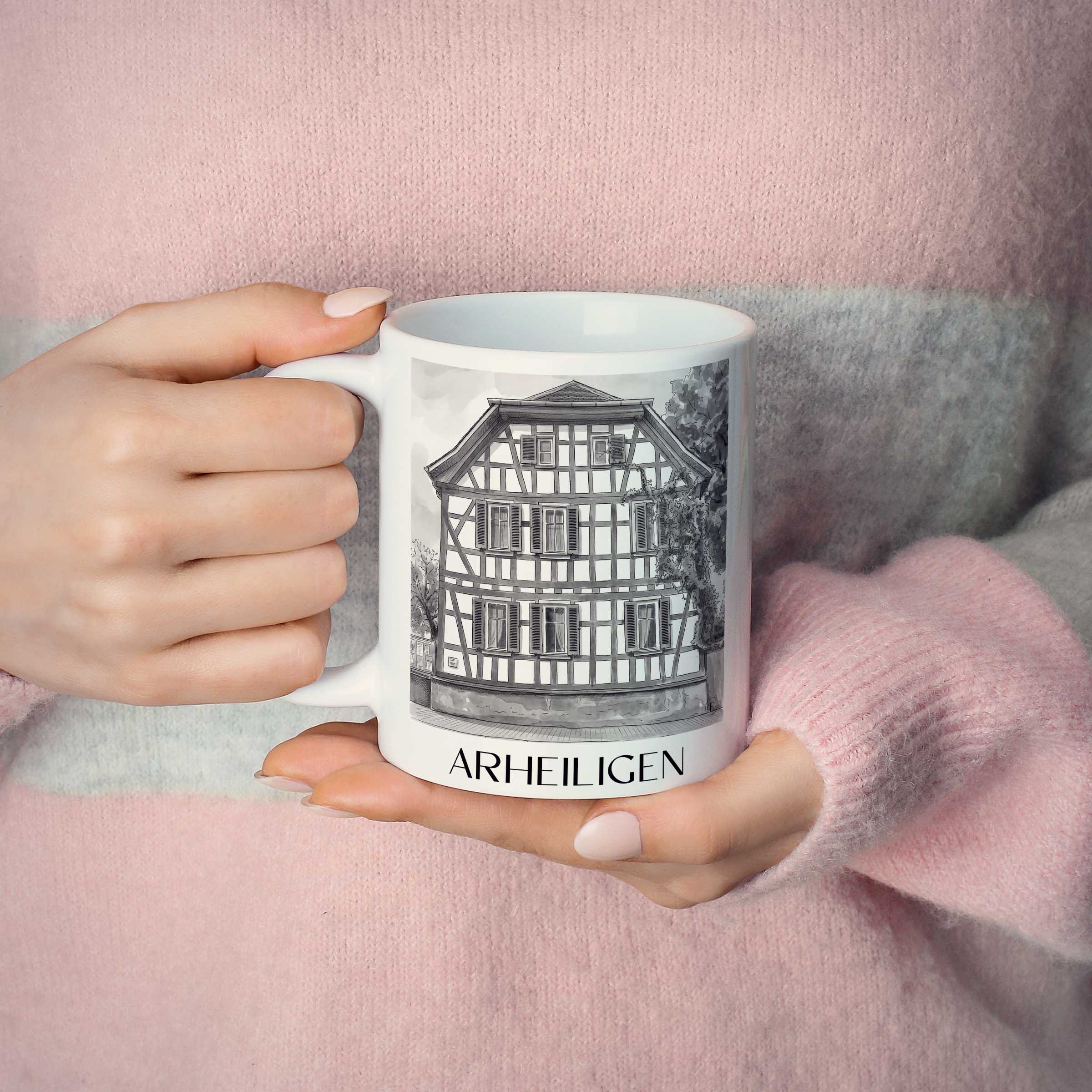 arheiligen-darmstadt-deutschland-kaffeebecher-aquarell-schwarz-weiss
