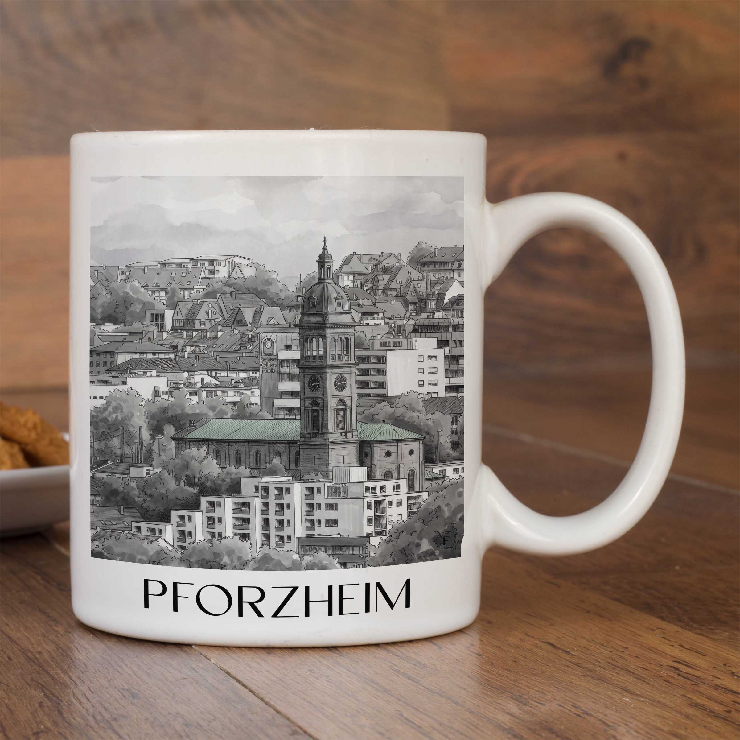 pforzheim-baden-württemberg-deutschland-kaffeebecher-aquarell-schwarz-weiss
