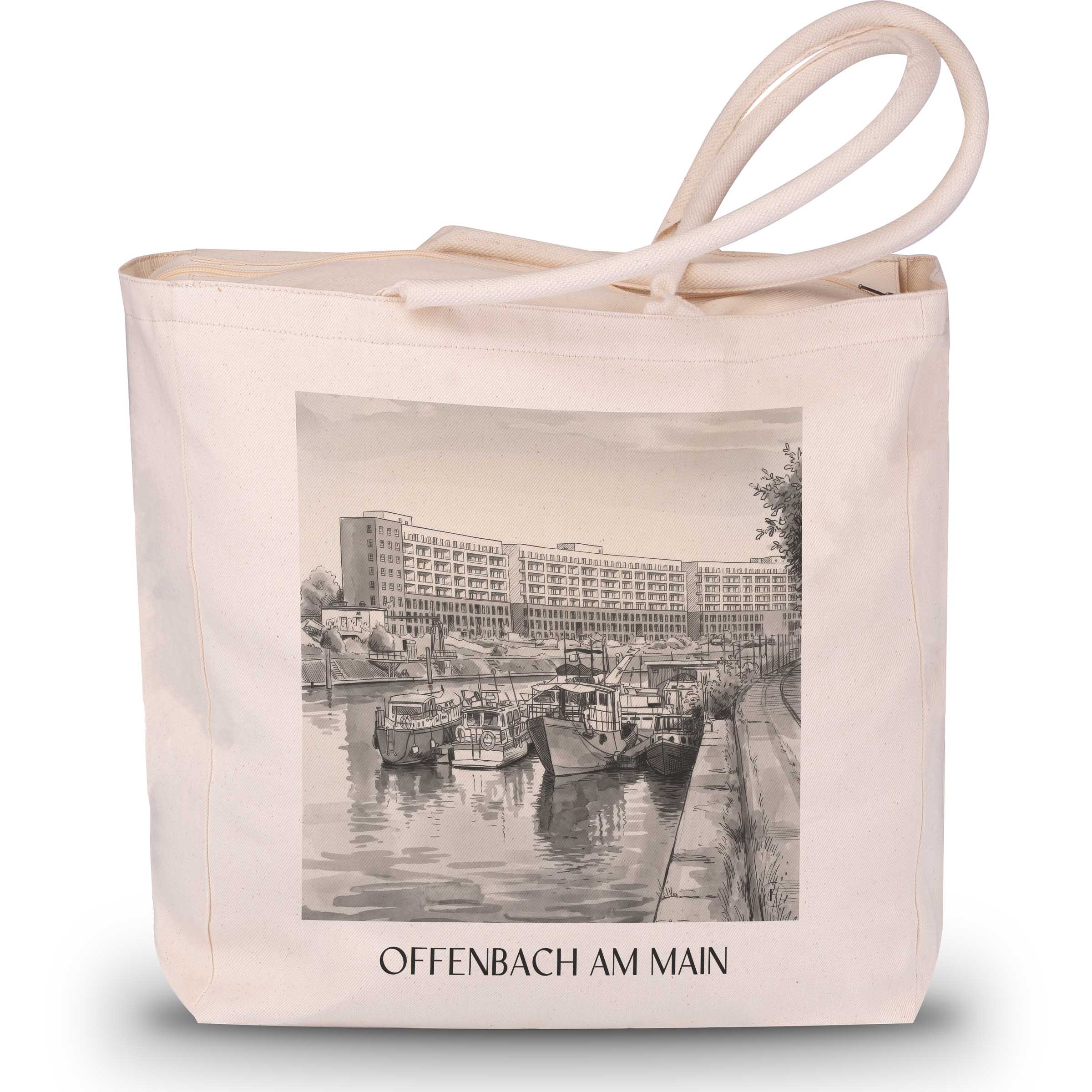 offenbach-am-main-hessen-deutschland-einkaufstasche-aquarell-schwarz-weiss