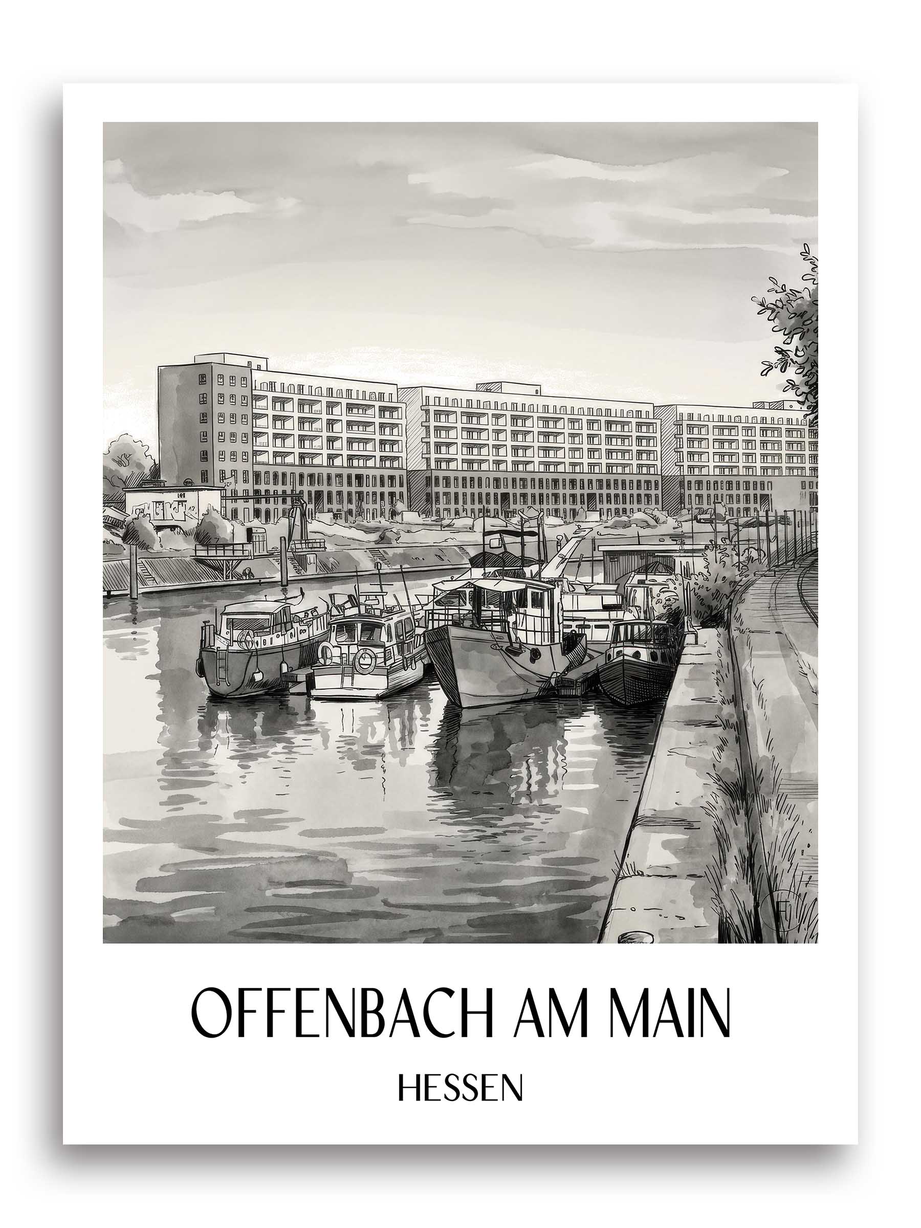 offenbach-am-main-hessen-deutschland-poster-aquarell-schwarz-weiss