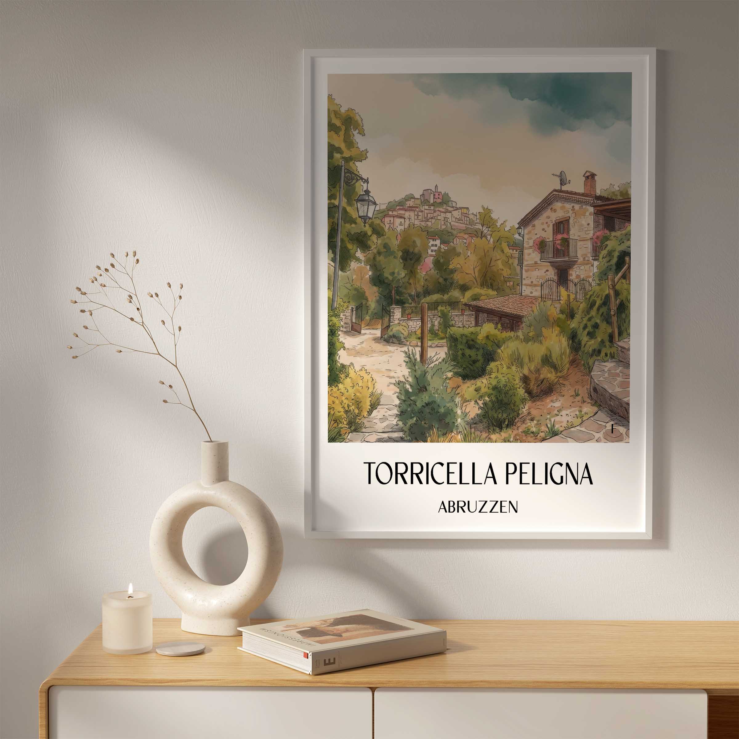 torricella-peligna-abruzzen-italien-poster-aquarell