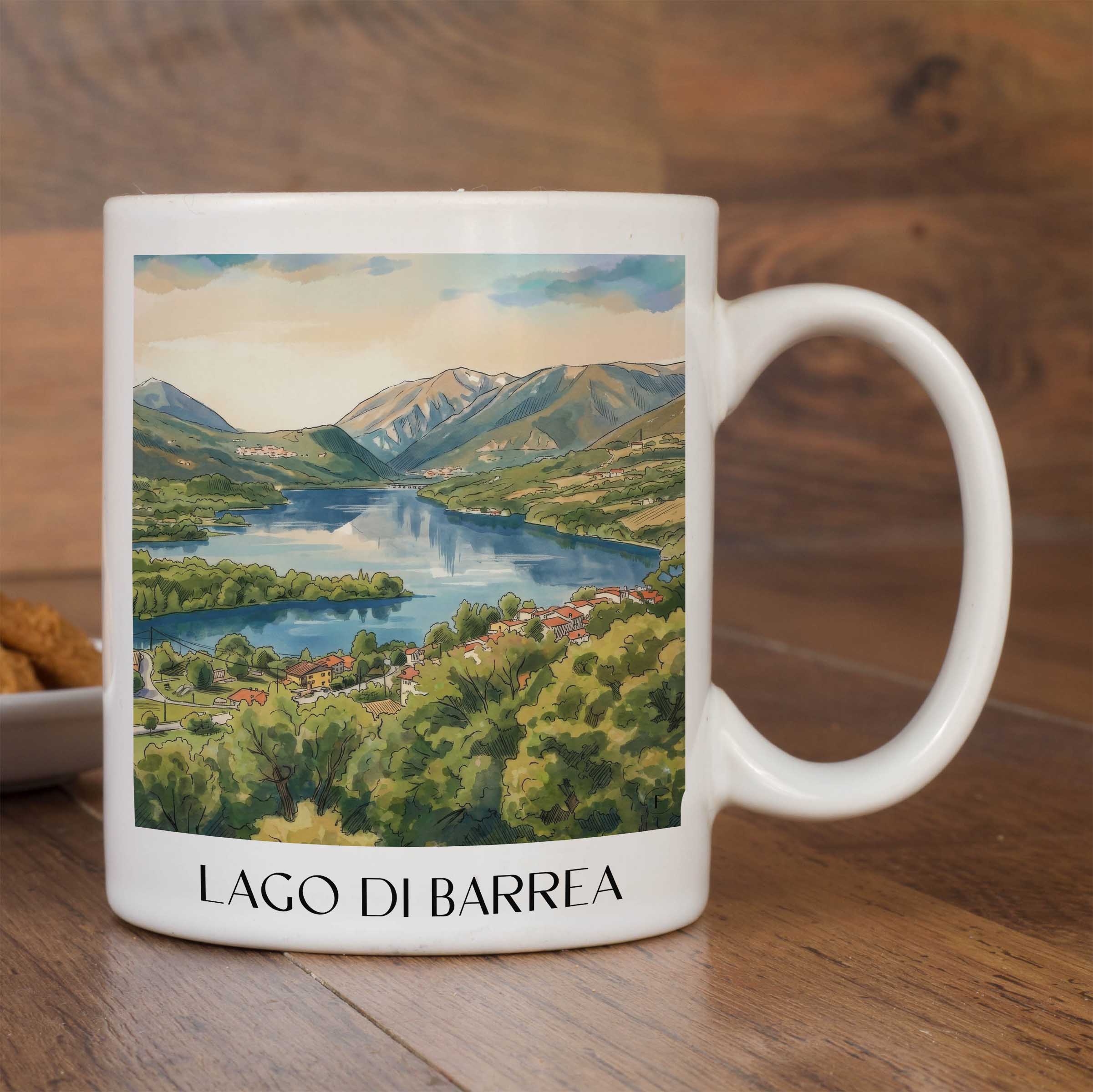lago-di-barrea-l´aquila-italien-kaffeebecher-aquarell