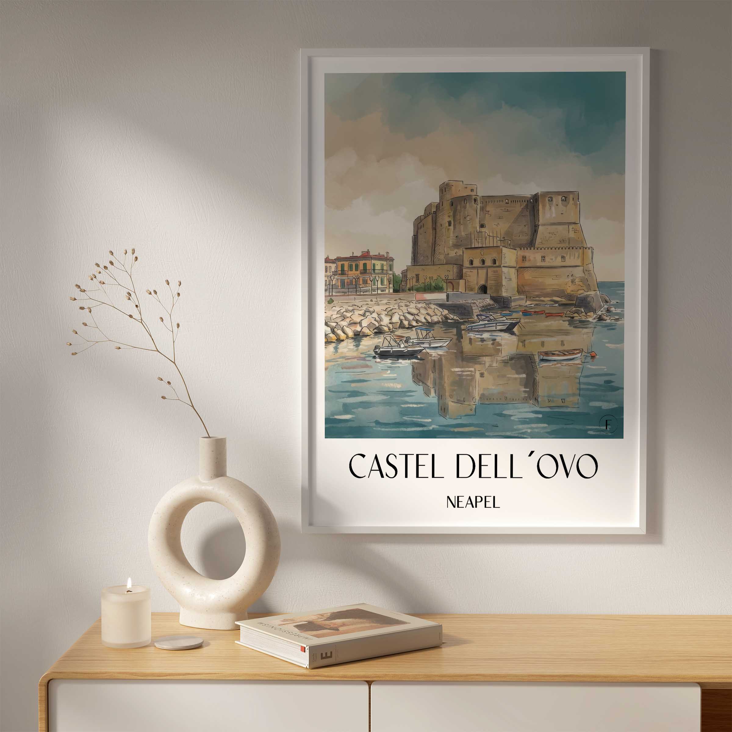 castel-dell´ovo-neapel-italien-poster-aquarell