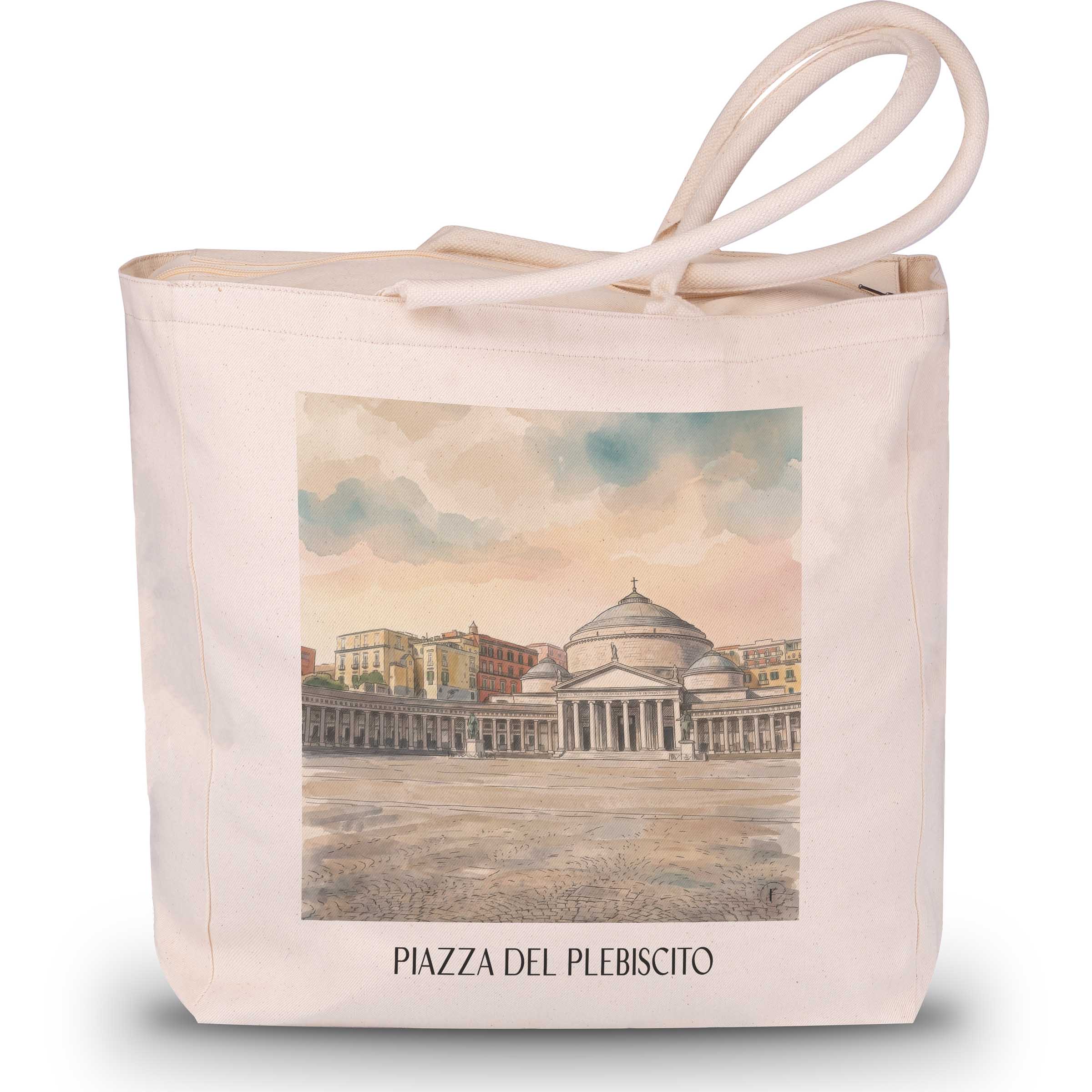 piazza-del-plebiscito-neapel-italien-einkaufstasche-aquarell
