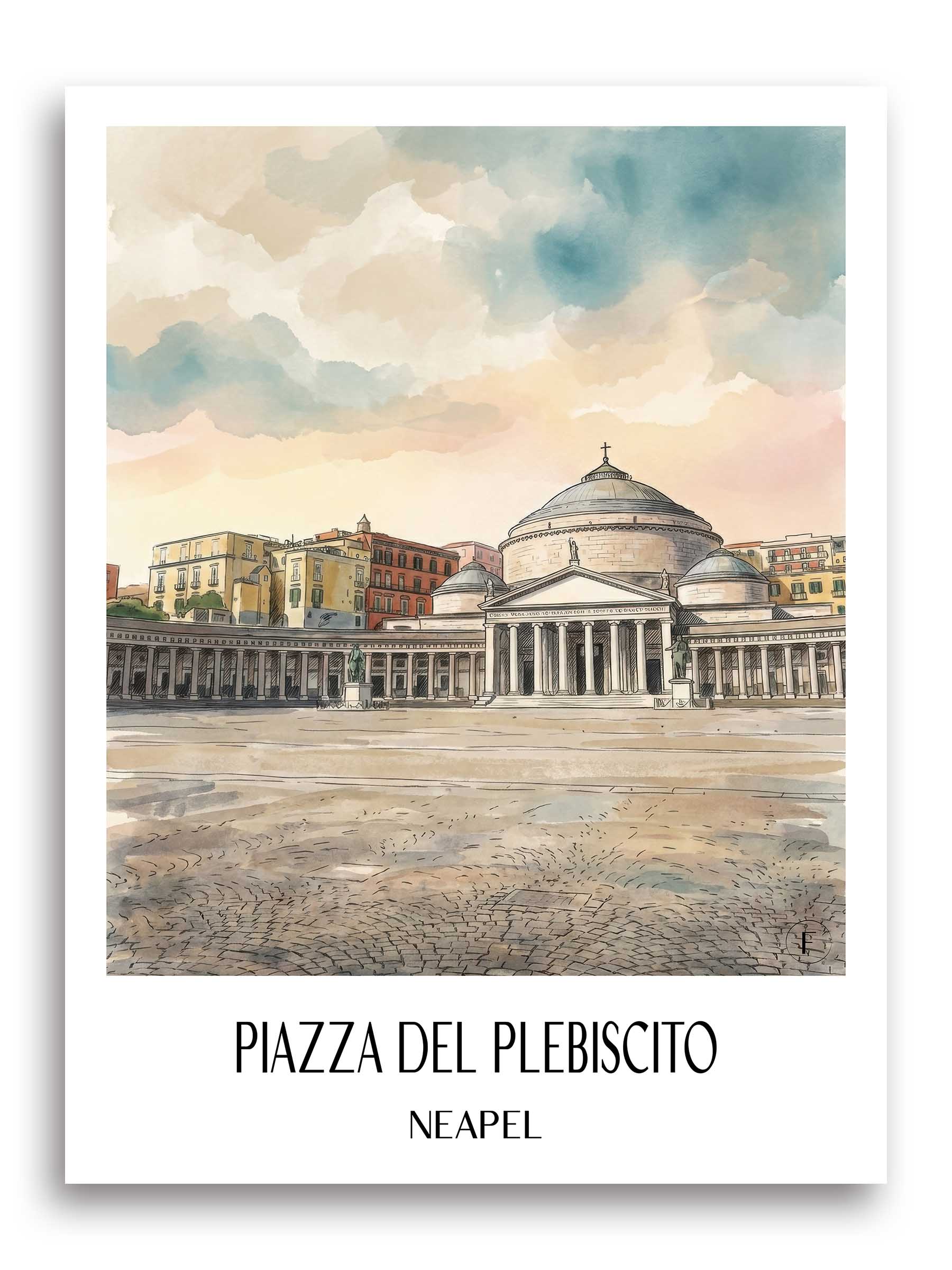 piazza-del-plebiscito-neapel-italien-poster-aquarell