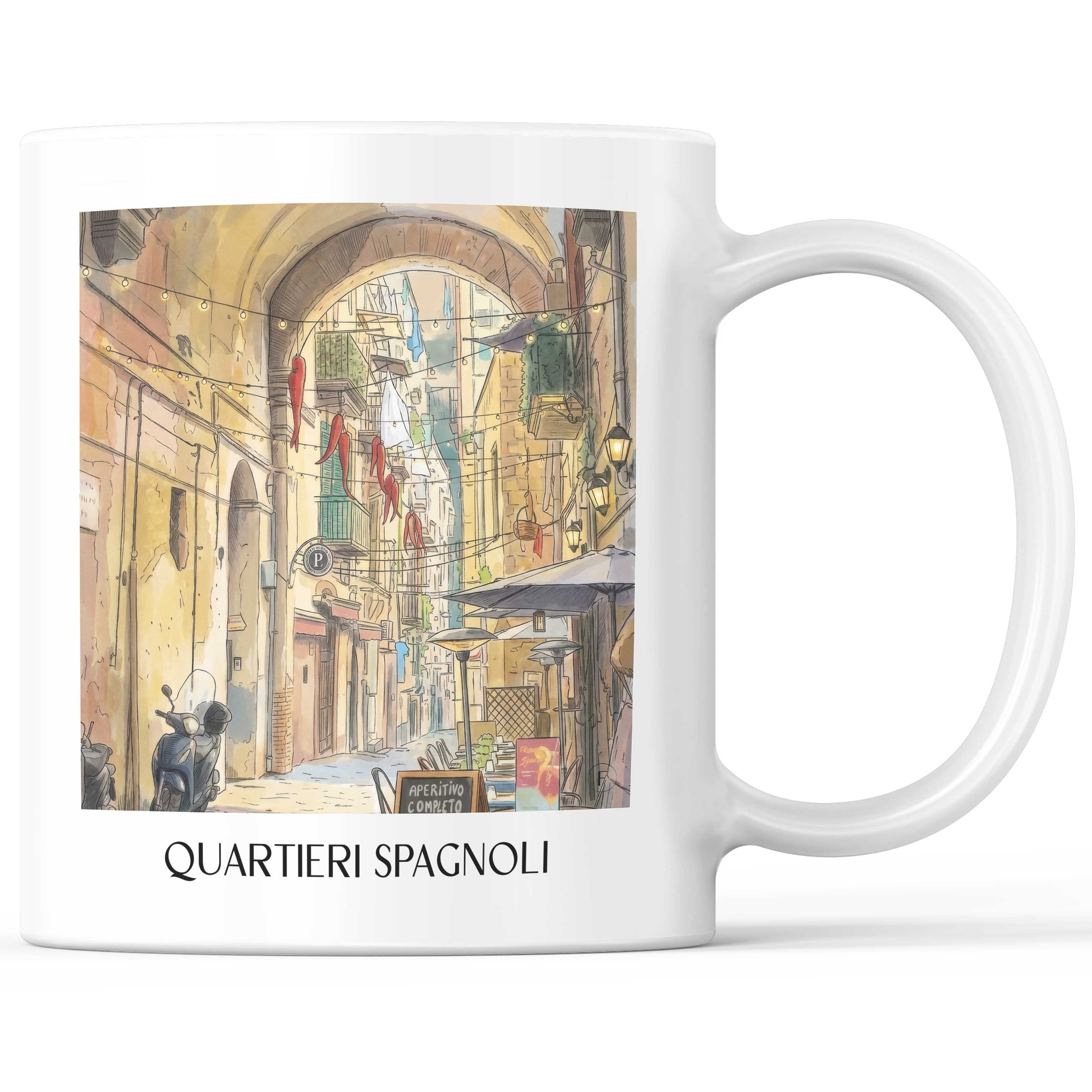 quartieri-spagnoli-neapel-italien-kaffeebecher-aquarell