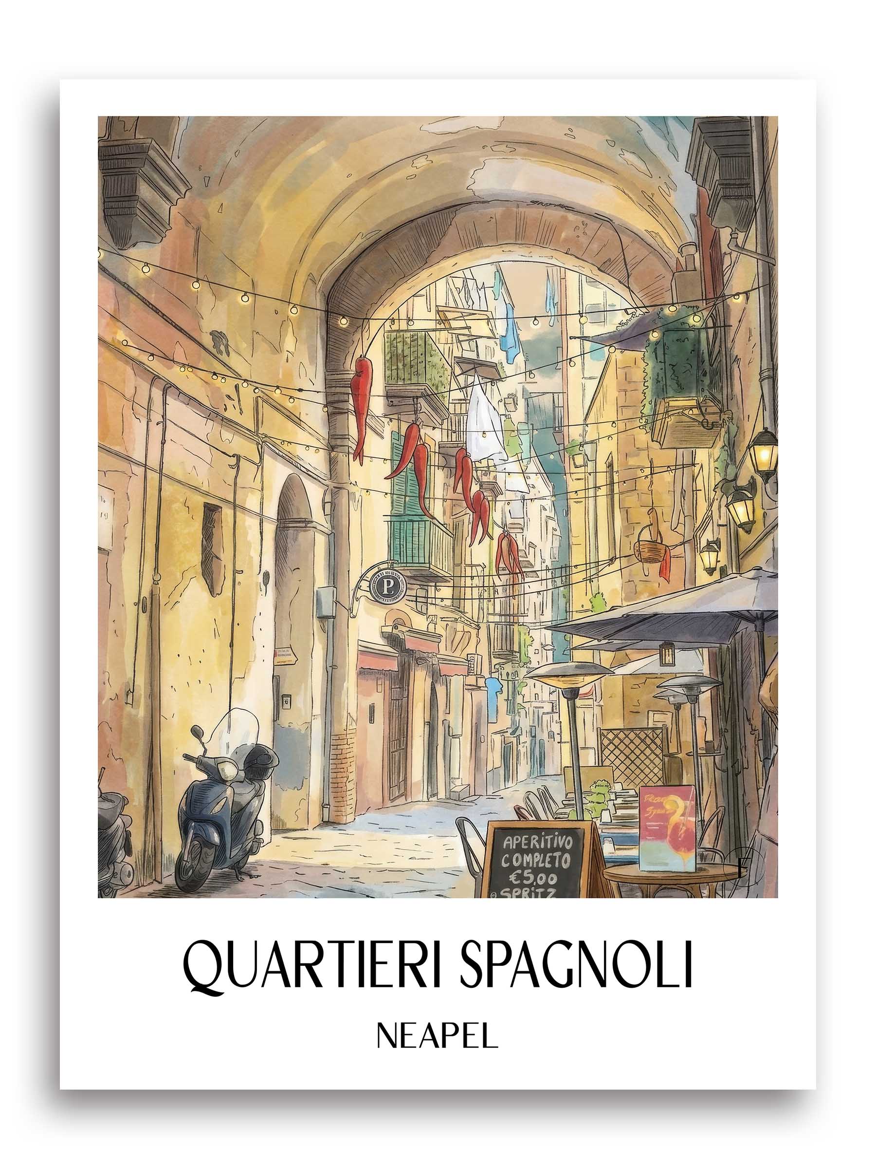quartieri-spagnoli-neapel-italien-poster-aquarell