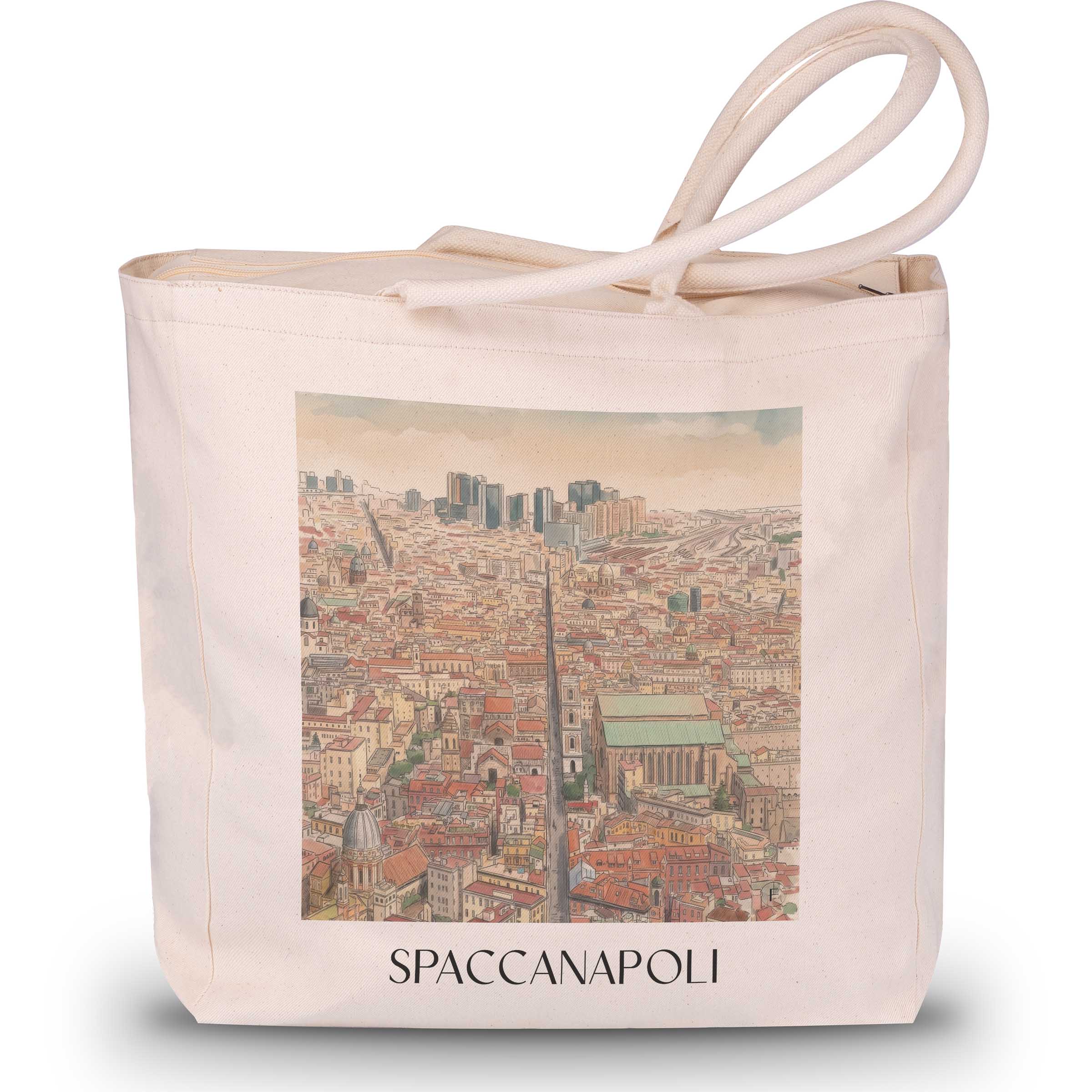 spaccanapoli-neapel-italien-einkaufstasche-aquarell