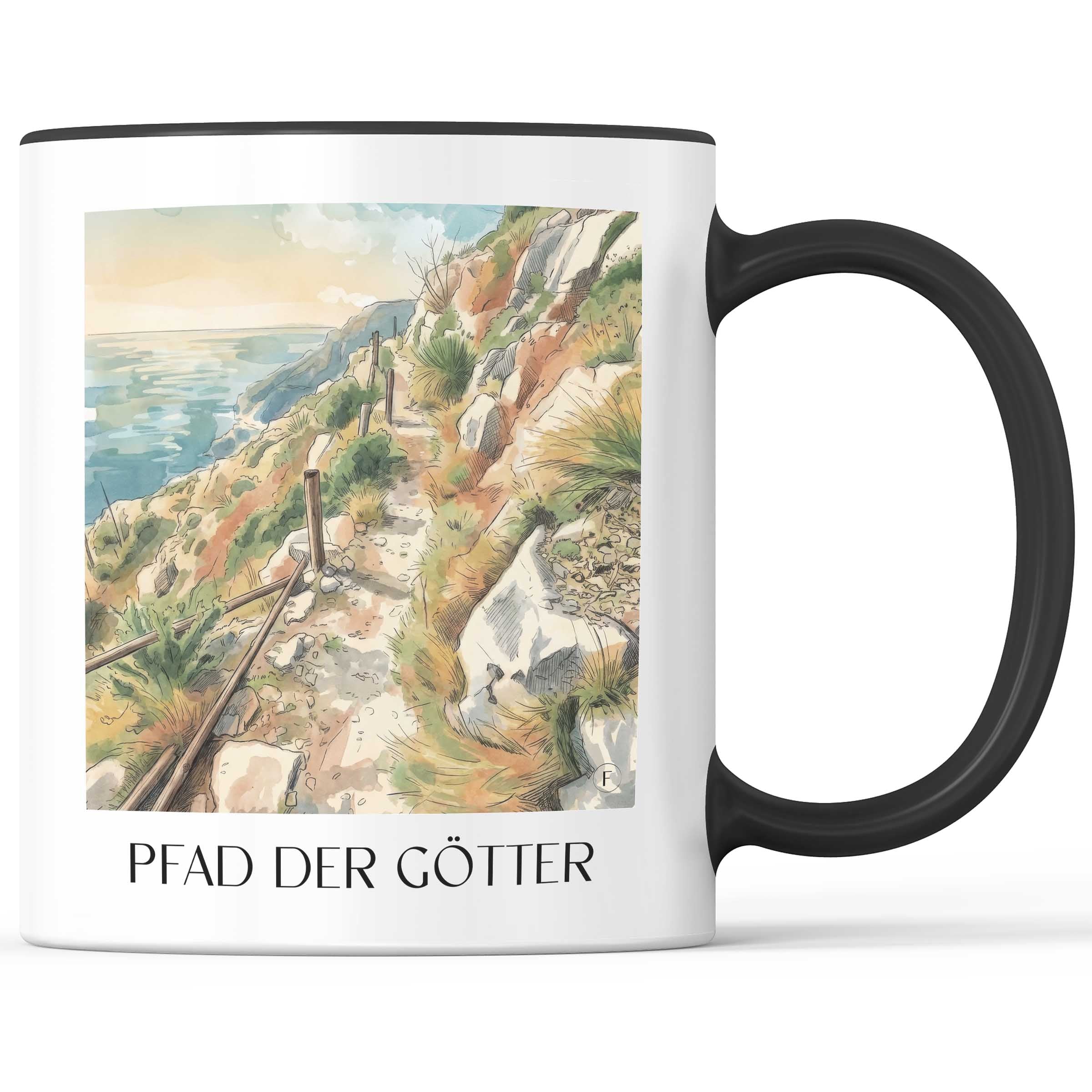 pfad-der-götter-amalfiküste-italien-kaffeebecher-aquarell