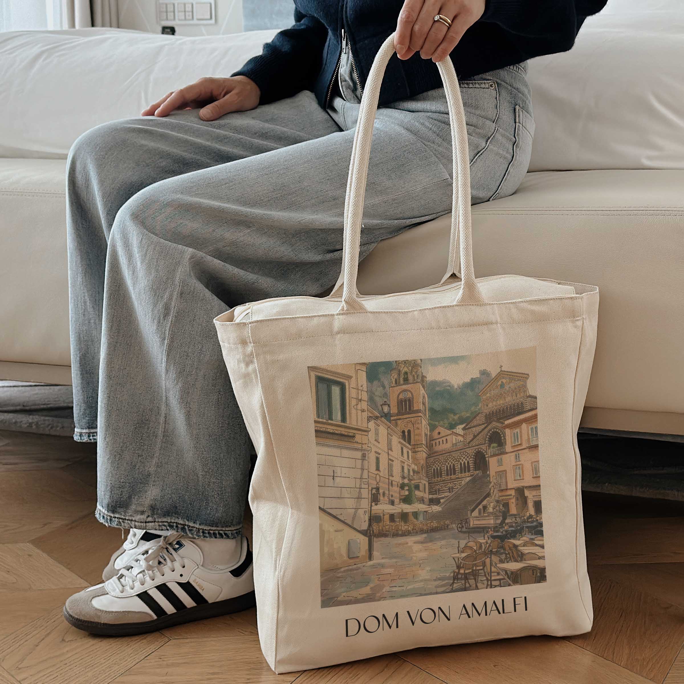 dom-von-amalfi-kampanien-italien-einkaufstasche-aquarell