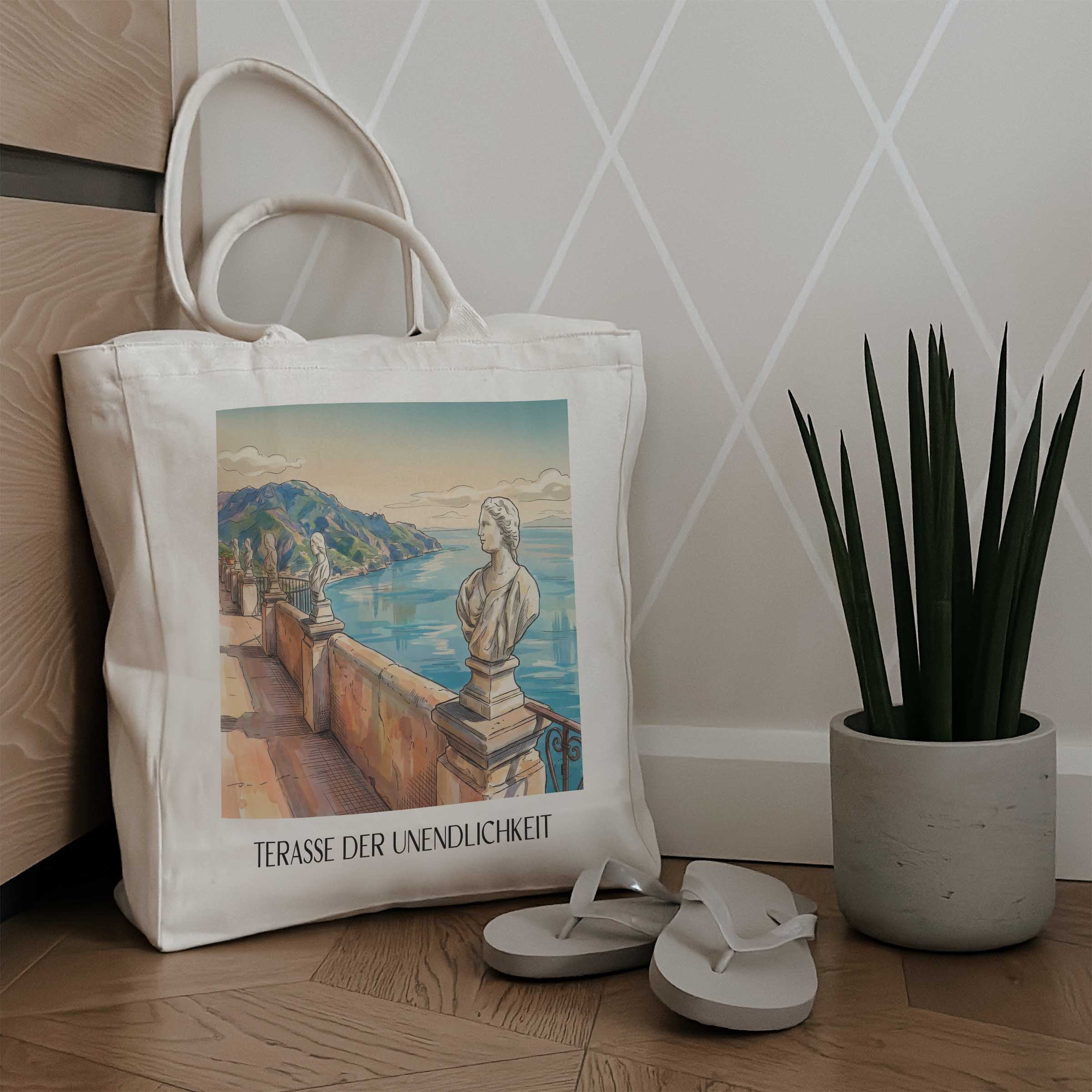 terasse-der-unendlichkeit-ravello-italien-einkaufstasche-aquarell