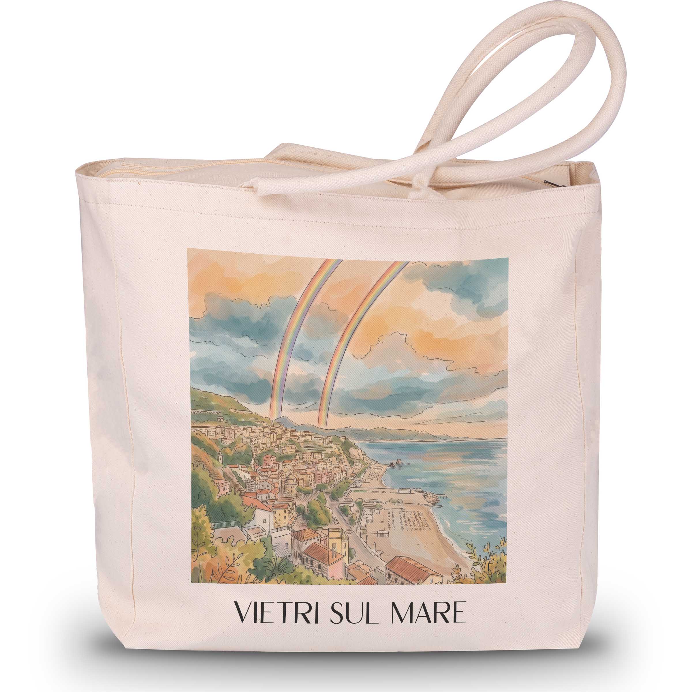 vietri-sul-mare-kampanien-italien-einkaufstasche-aquarell
