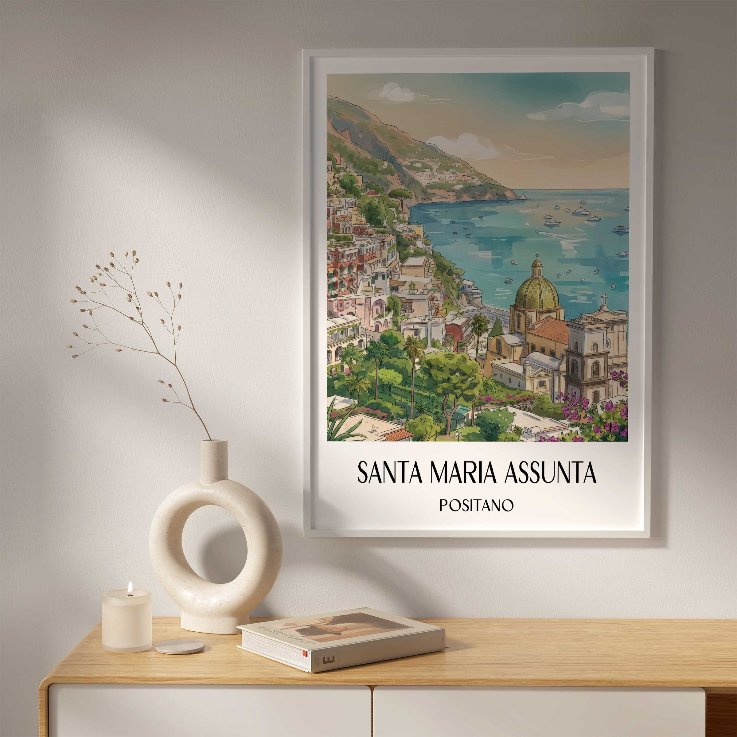 santa-maria-assunta-positano-italien-poster-aquarell