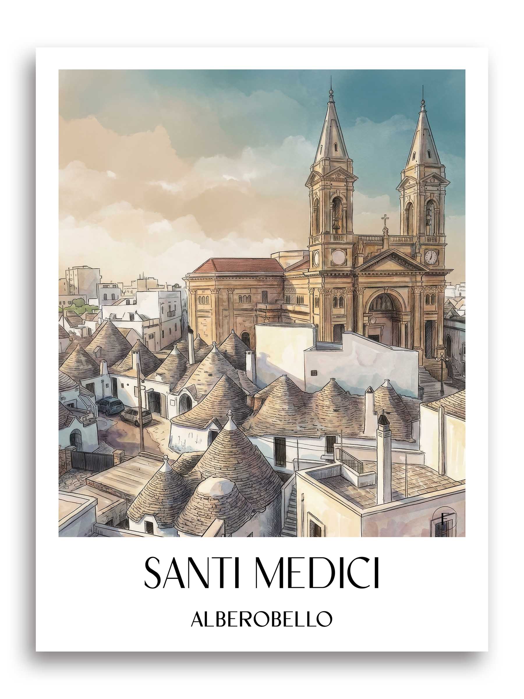 santi-medici-alberobello-italien-poster-aquarell