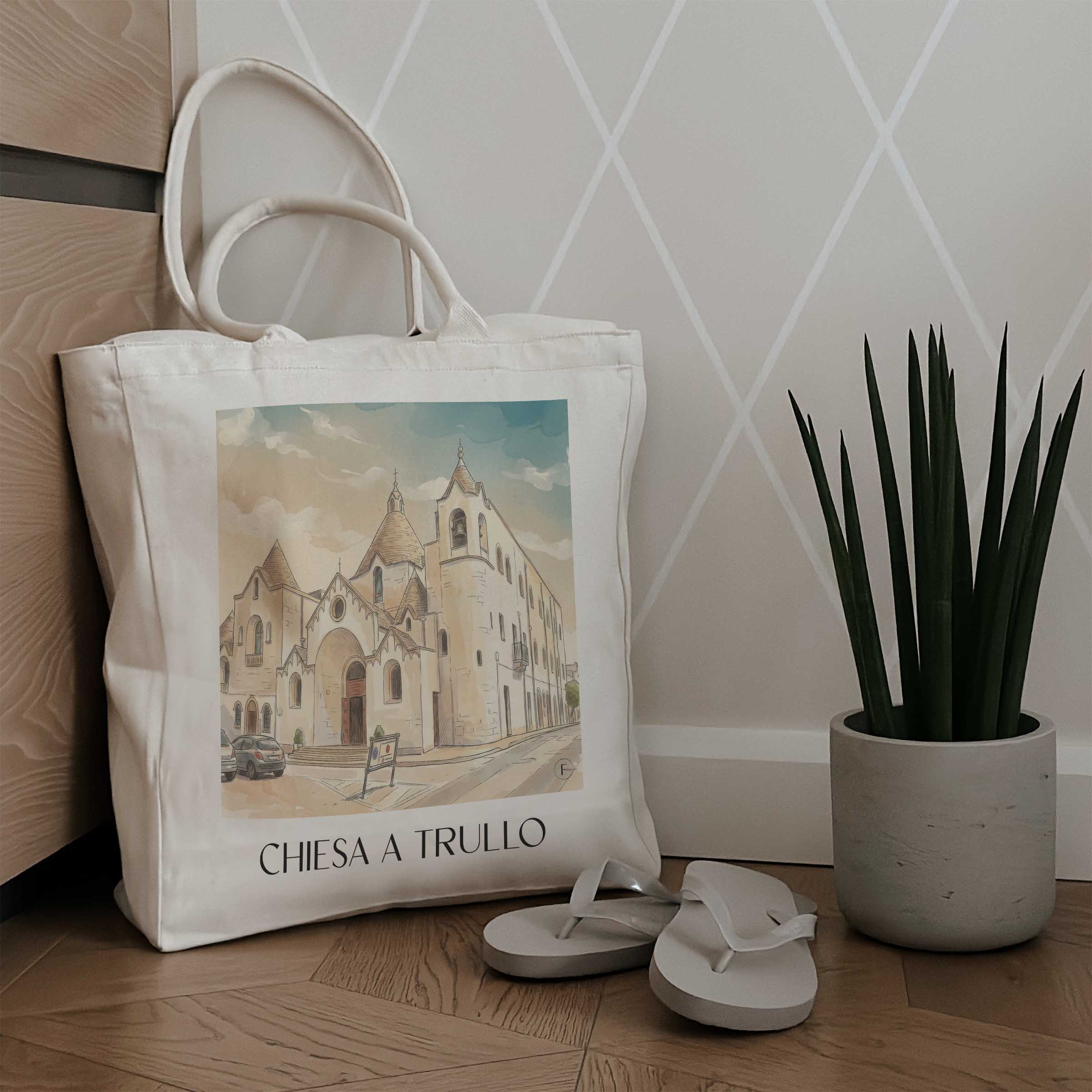 chiesa-a-trullo-alberobello-italien-einkaufstasche-aquarell