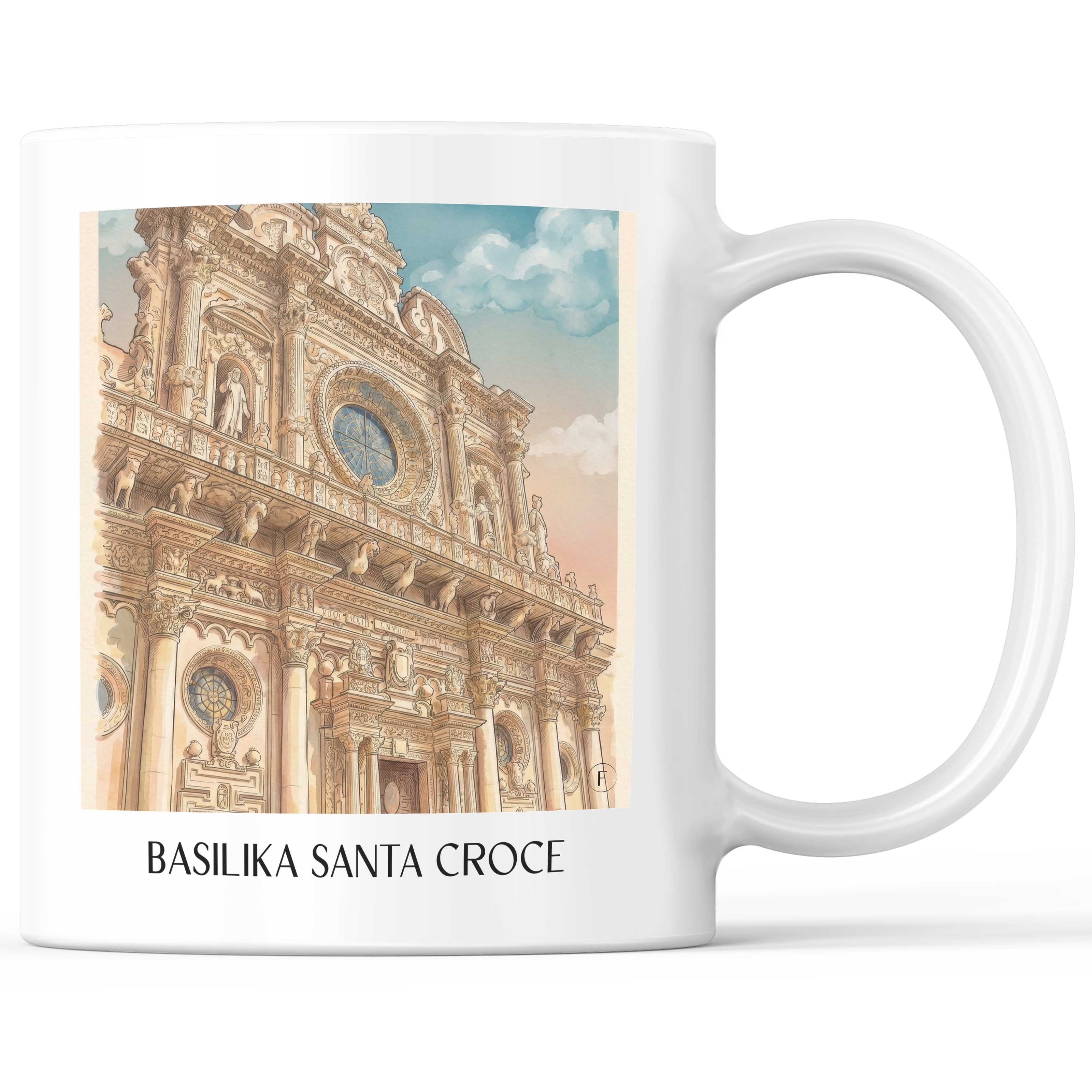 basilika-santa-croce-lecce-italien-kaffeebecher-aquarell