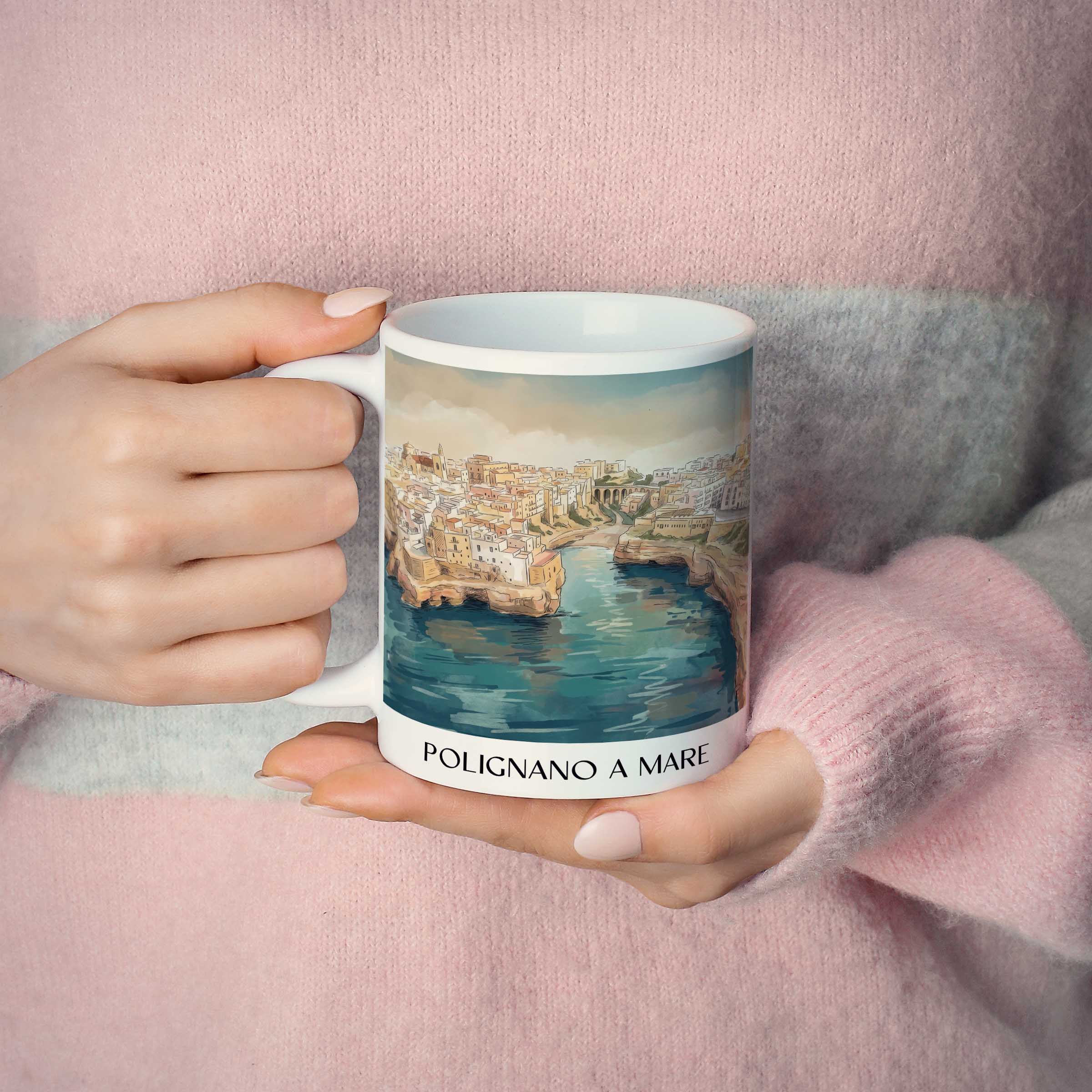 polignano-a-mare-apulien-italien-kaffeebecher-aquarell