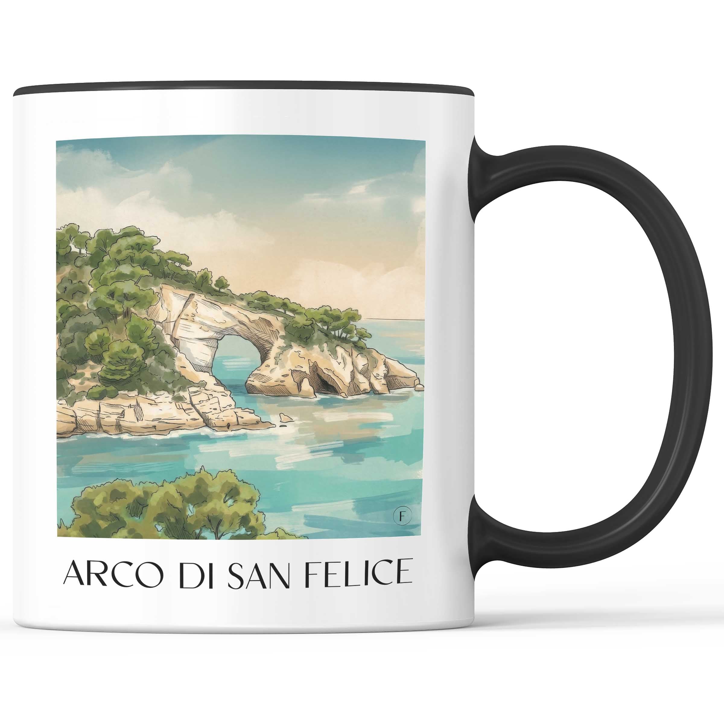 arco-di-san-felice-vieste-italien-kaffeebecher-aquarell