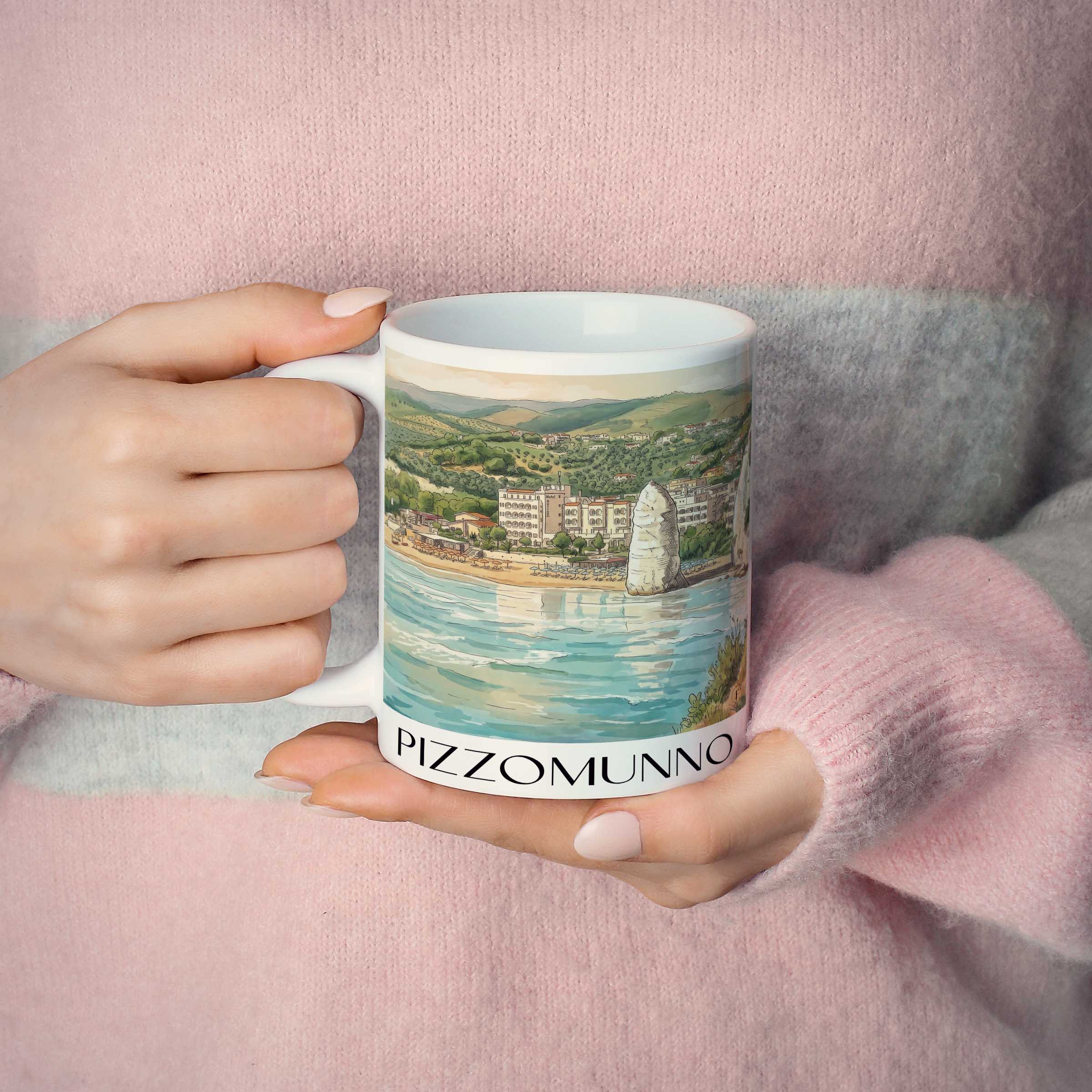 pizzomunno-vieste-italien-kaffeebecher-aquarell