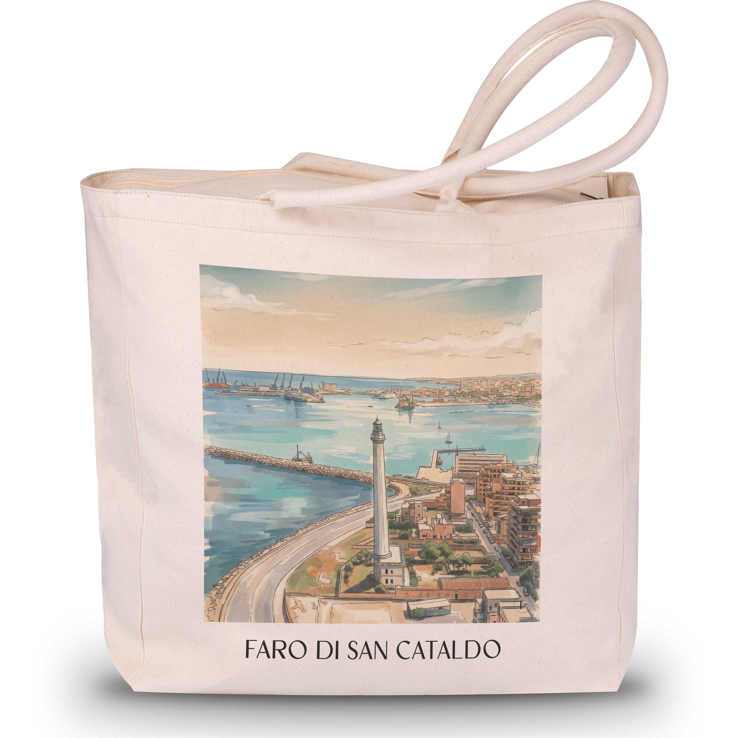 faro-di-san-cataldo-bari-italien-einkaufstasche-aquarell