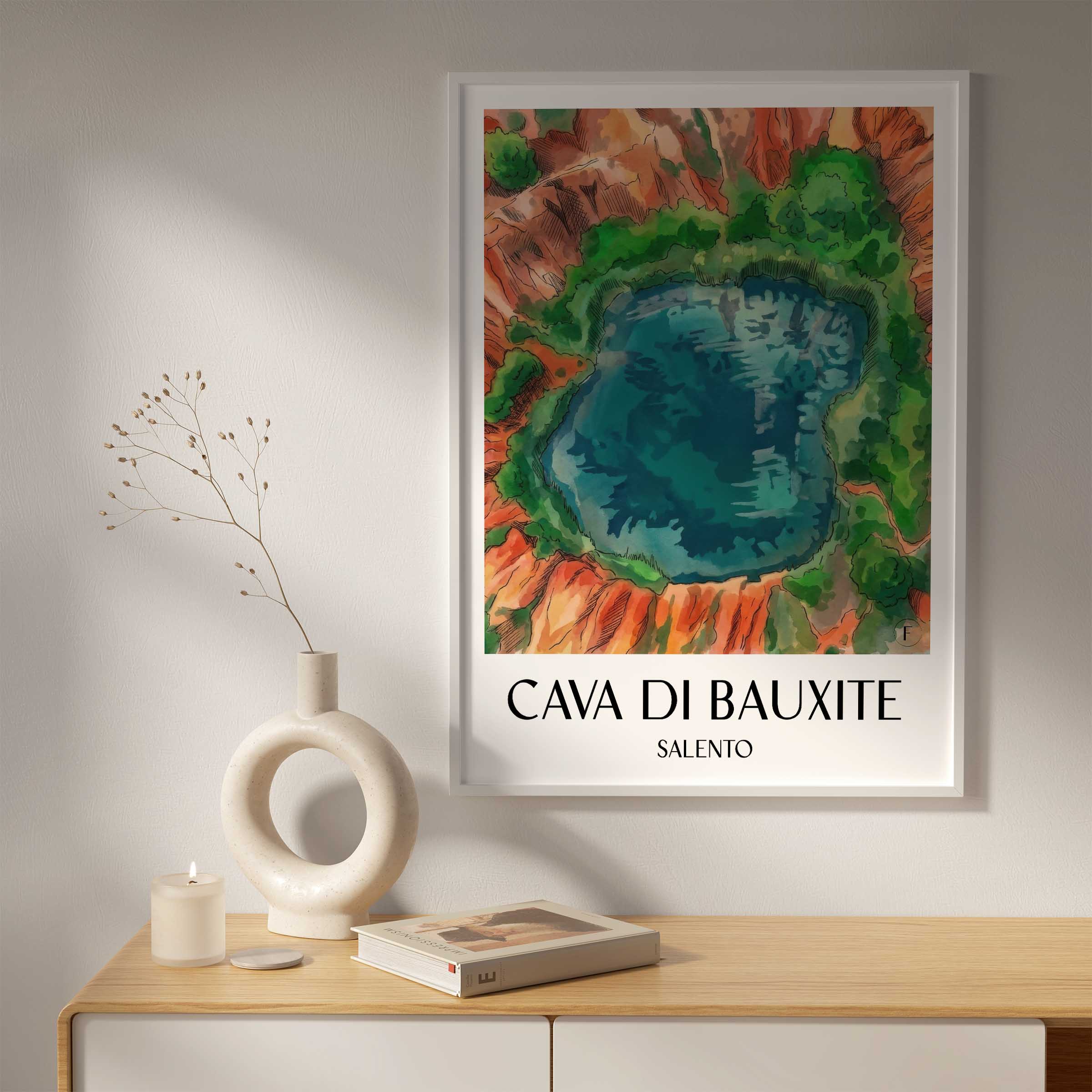 cava-di-bauxite-salento-italien-poster-aquarell
