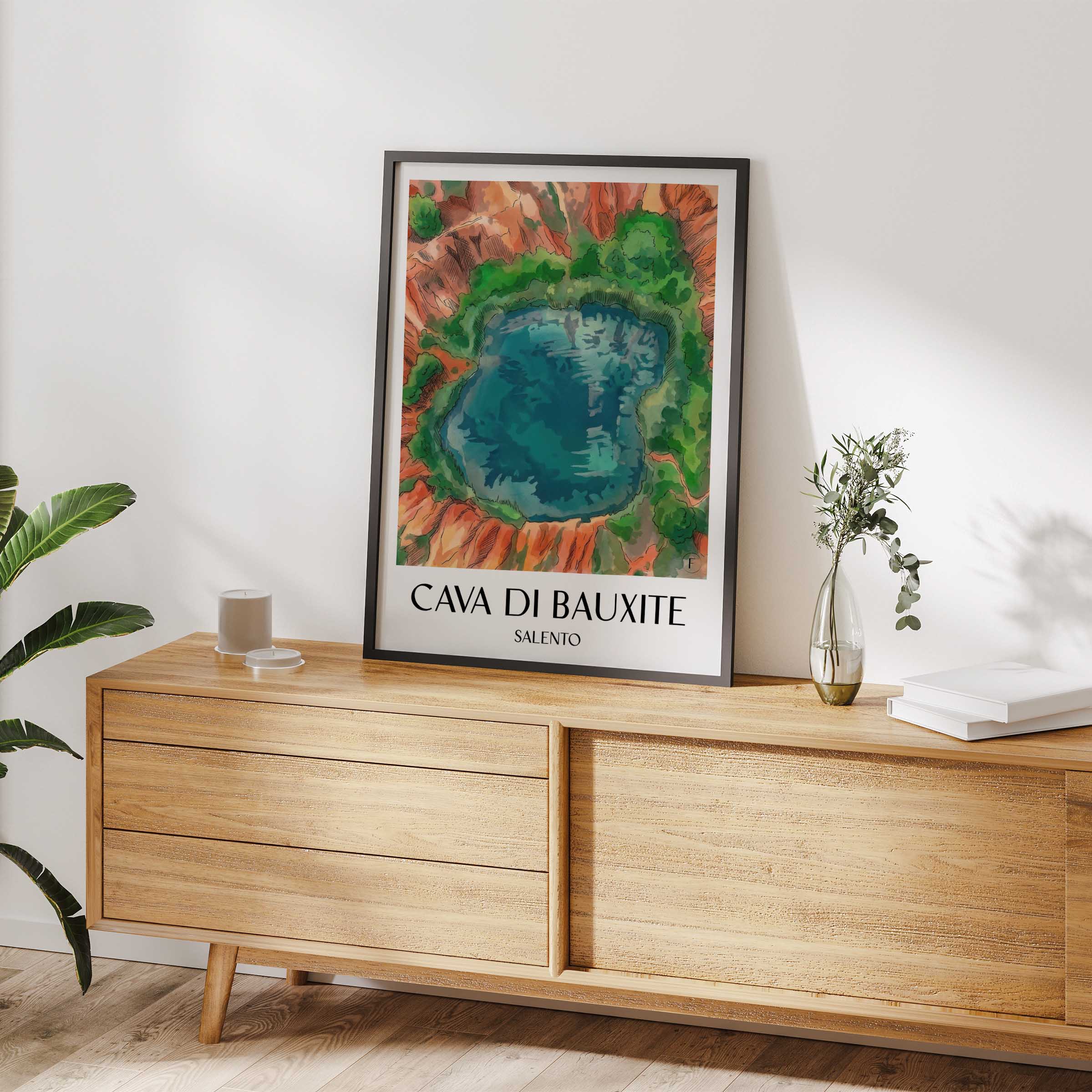 cava-di-bauxite-salento-italien-poster-aquarell