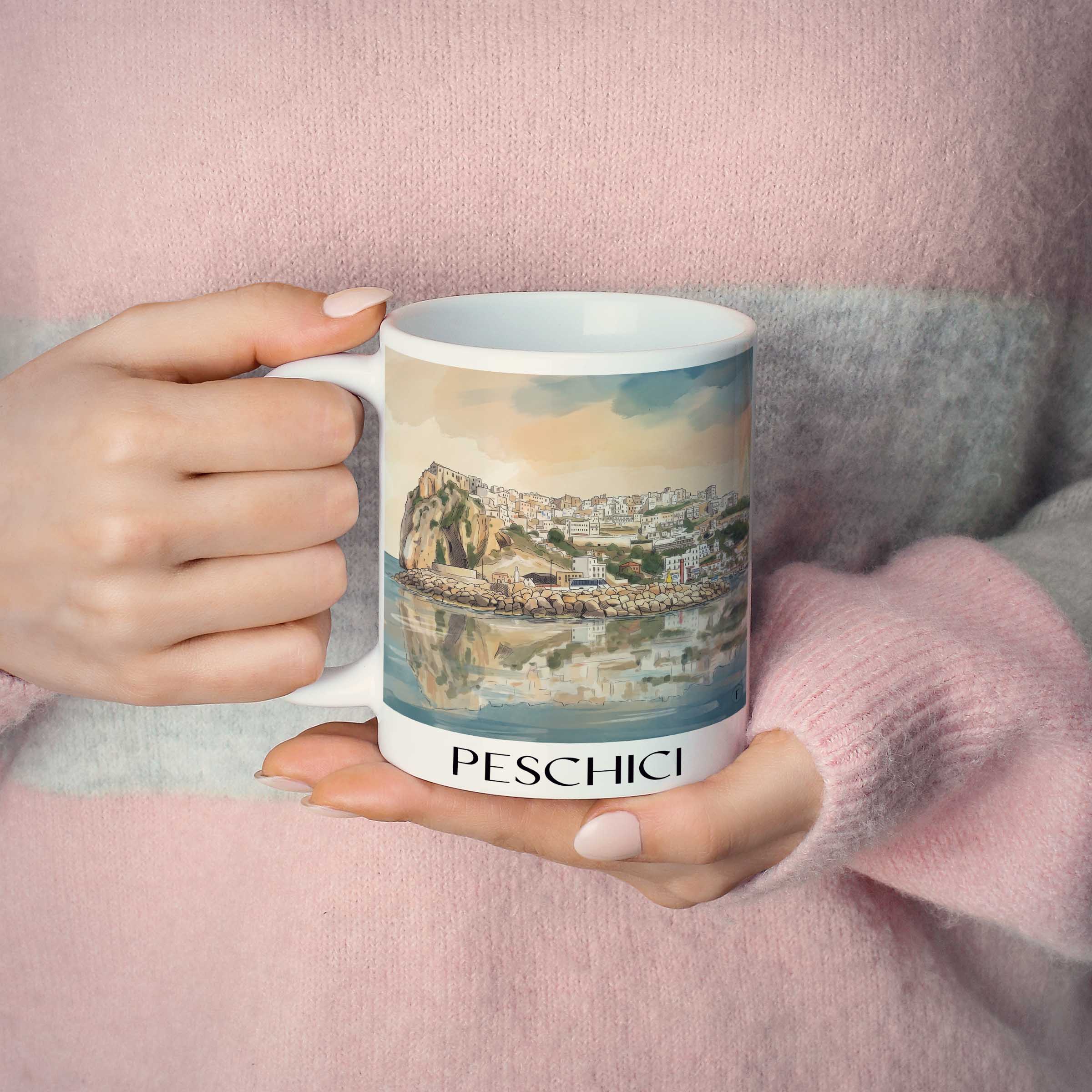 peschici-gargano-italien-kaffeebecher-aquarell