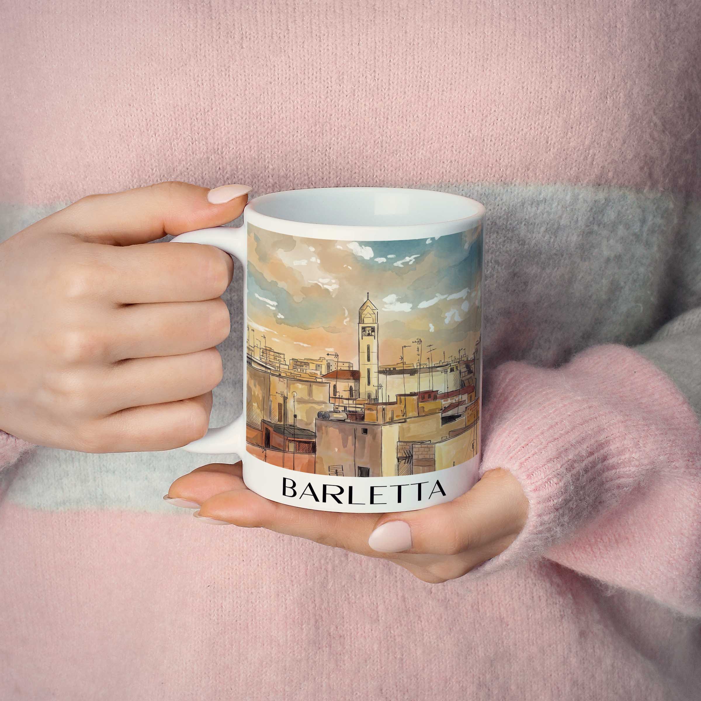 barletta-apulien-italien-kaffeebecher-aquarell
