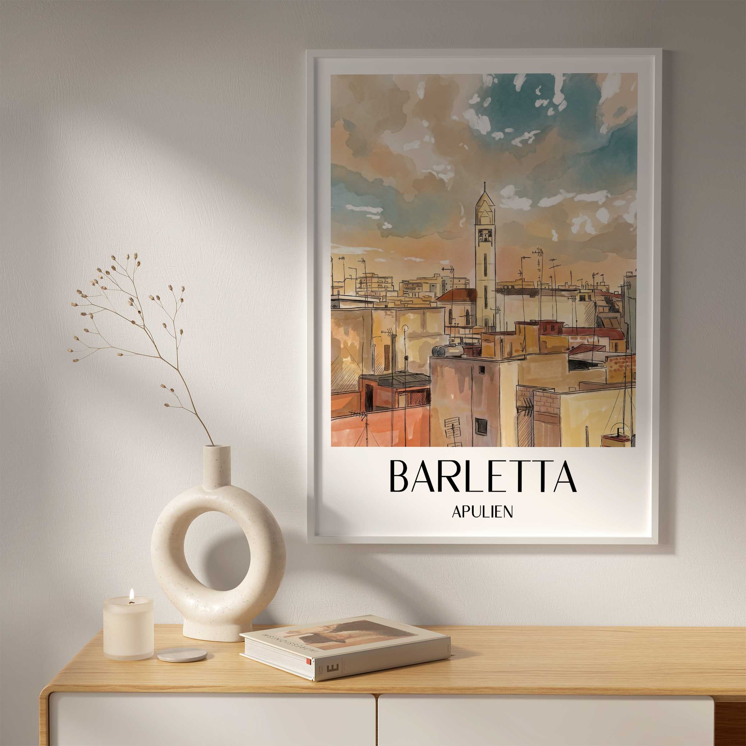 barletta-apulien-italien-poster-aquarell