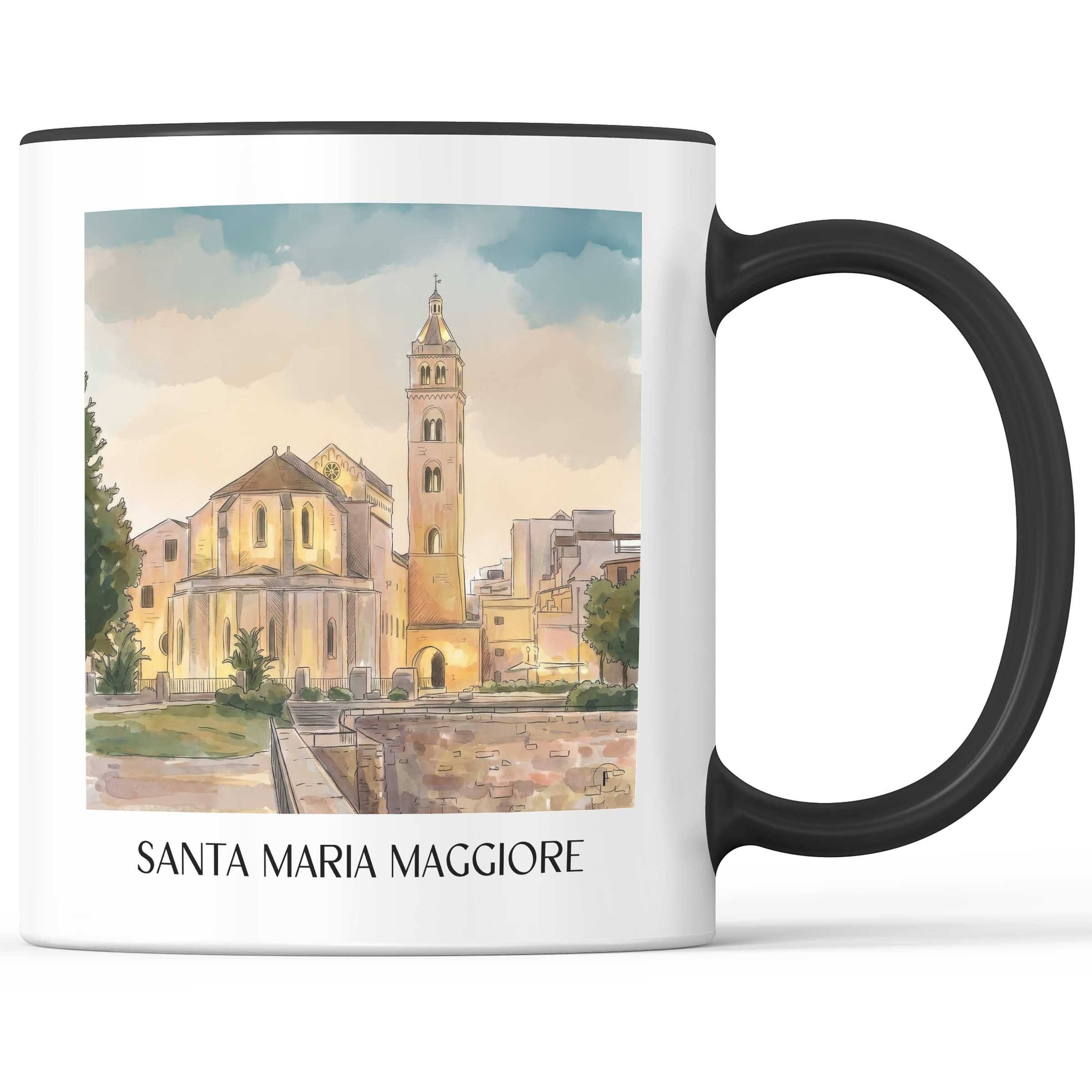 santa-maria-maggiore-barletta-italien-kaffeebecher-aquarell