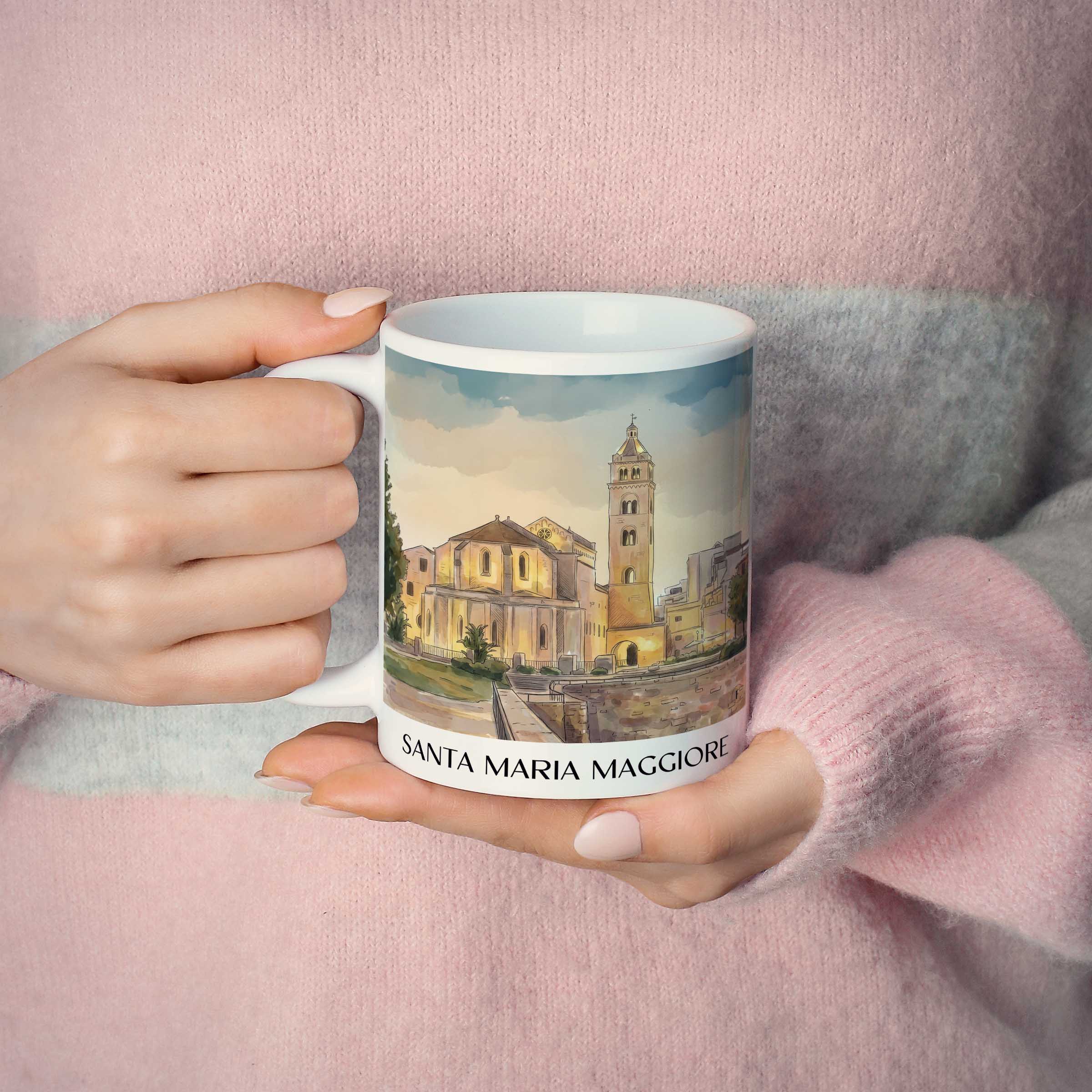 santa-maria-maggiore-barletta-italien-kaffeebecher-aquarell