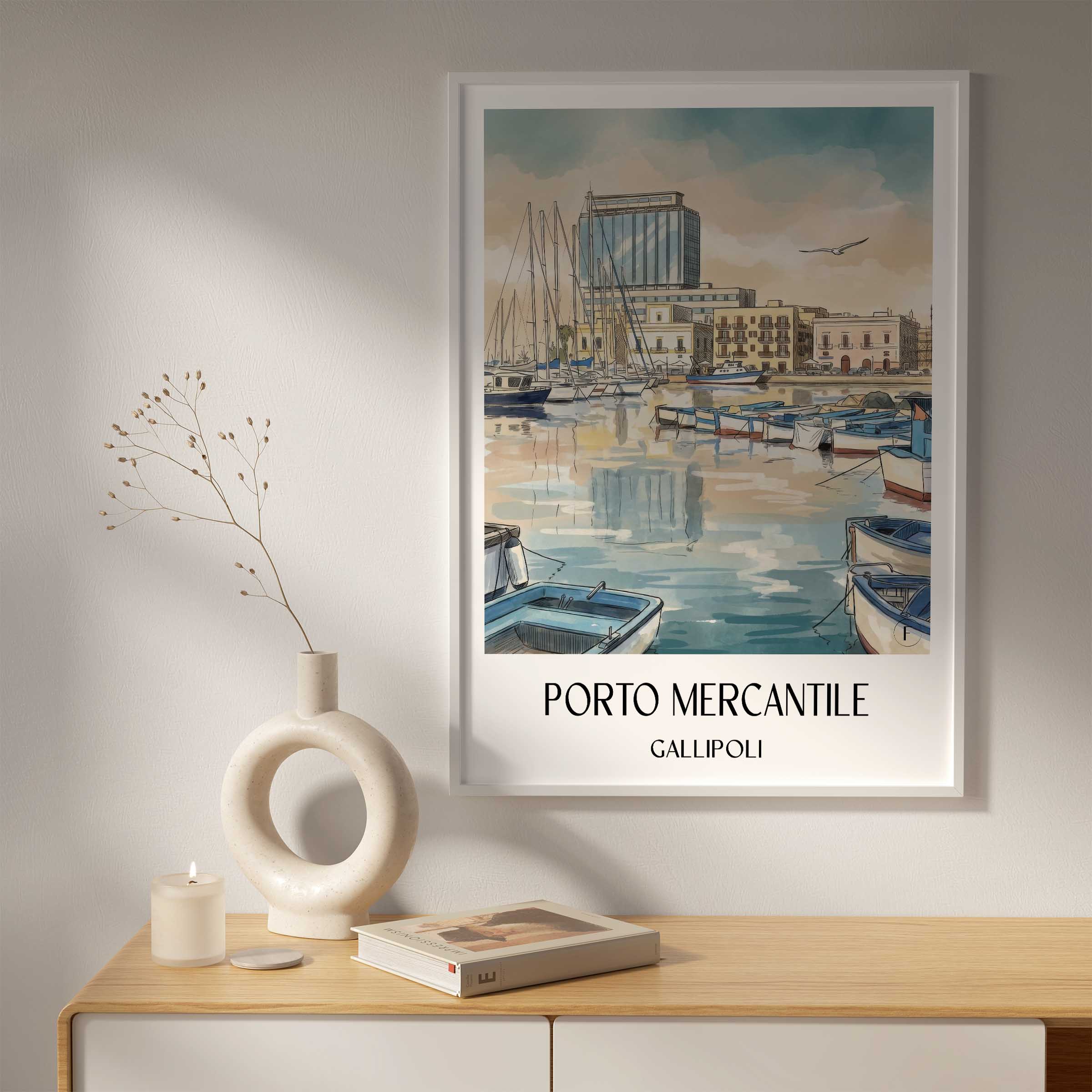 porto-mercantile-gallipoli-italien-poster-aquarell