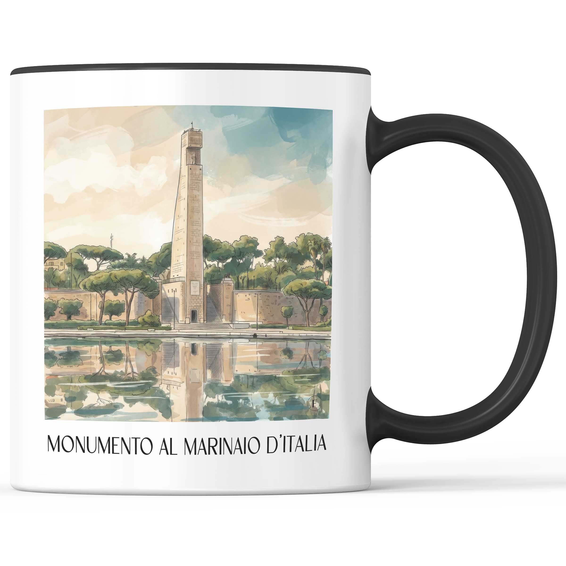 monumento-al-marinaio-d´italia-brindisi-italien-kaffeebecher-aquarell
