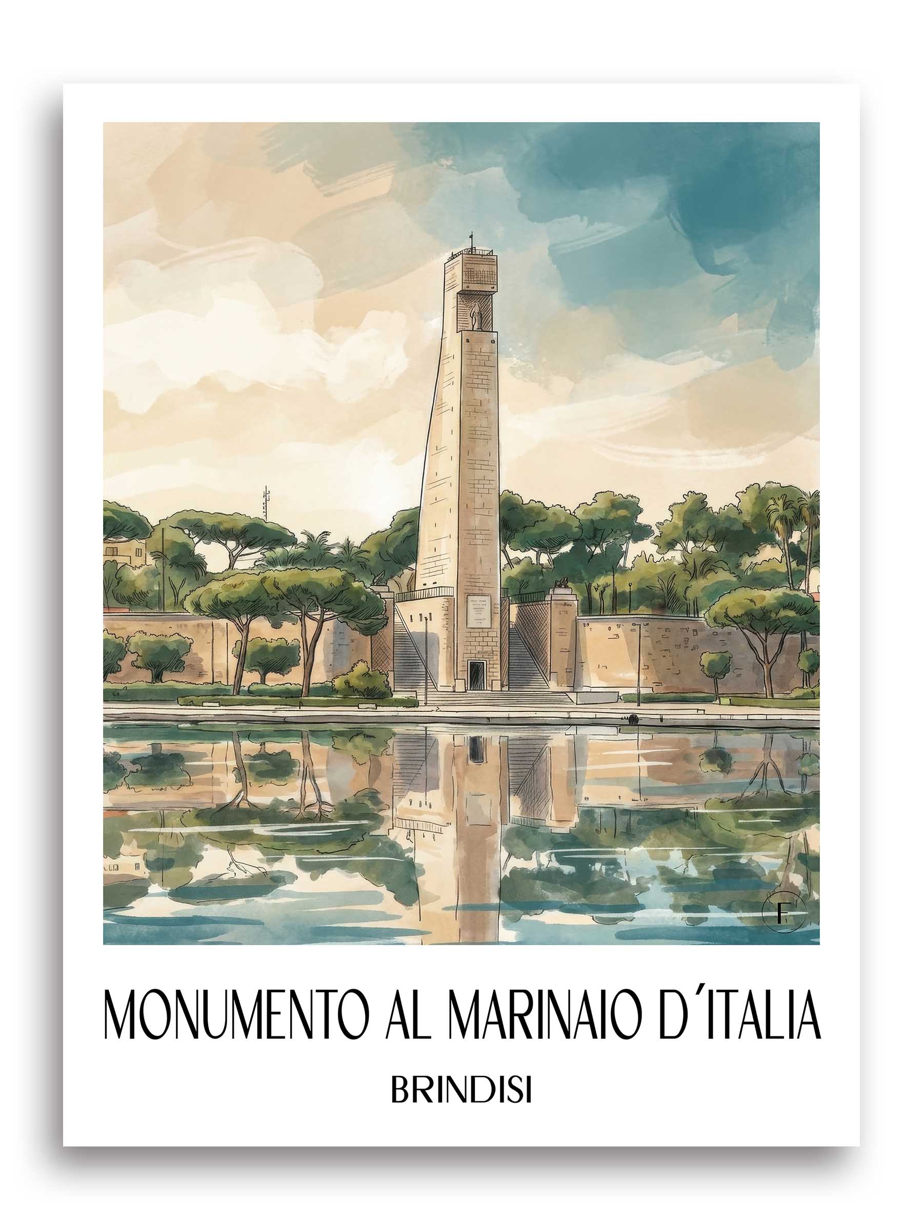 monumento-al-marinaio-d´italia-brindisi-italien-poster-aquarell