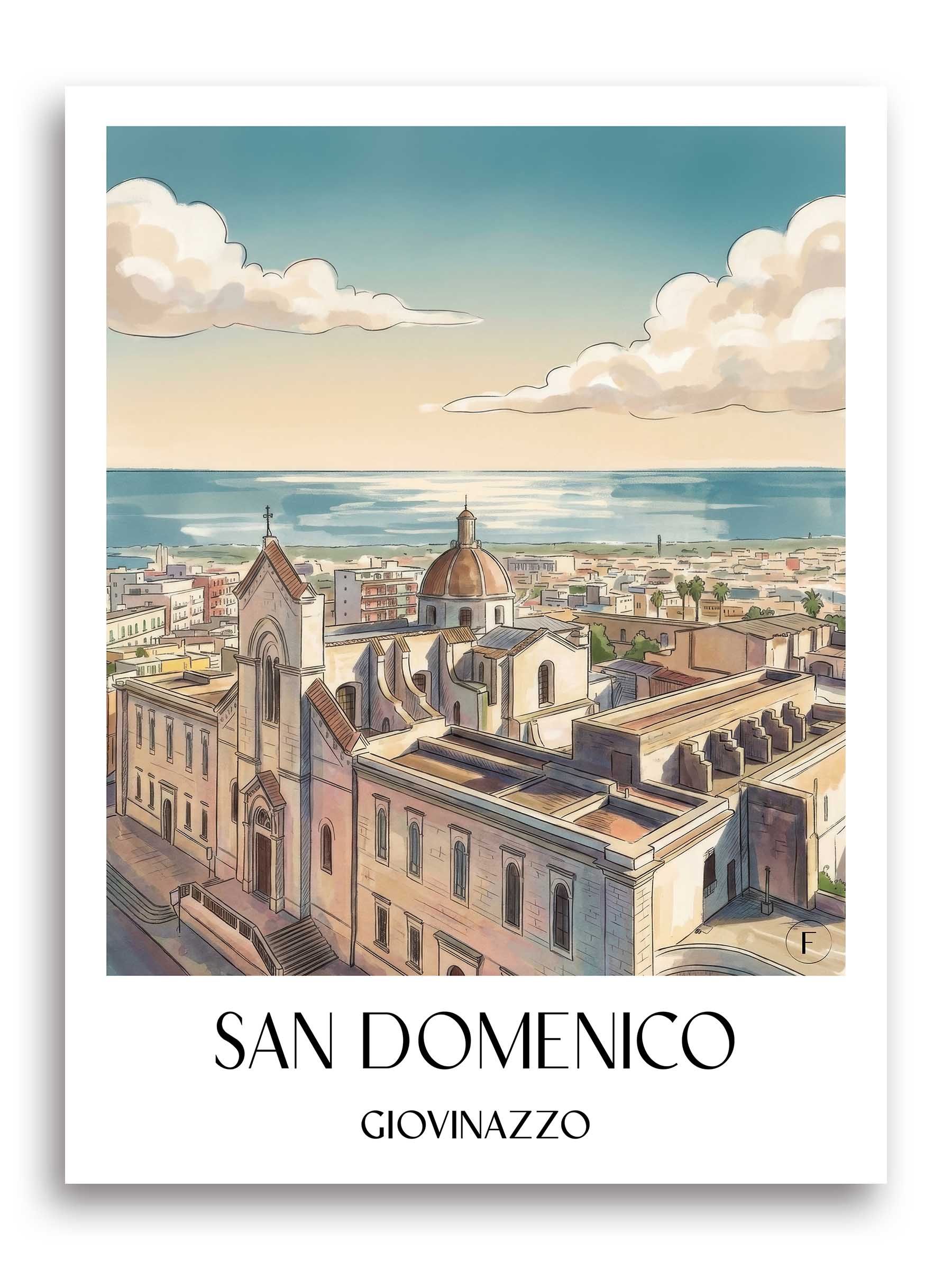 san-domenico-giovinazzo-italien-poster-aquarell
