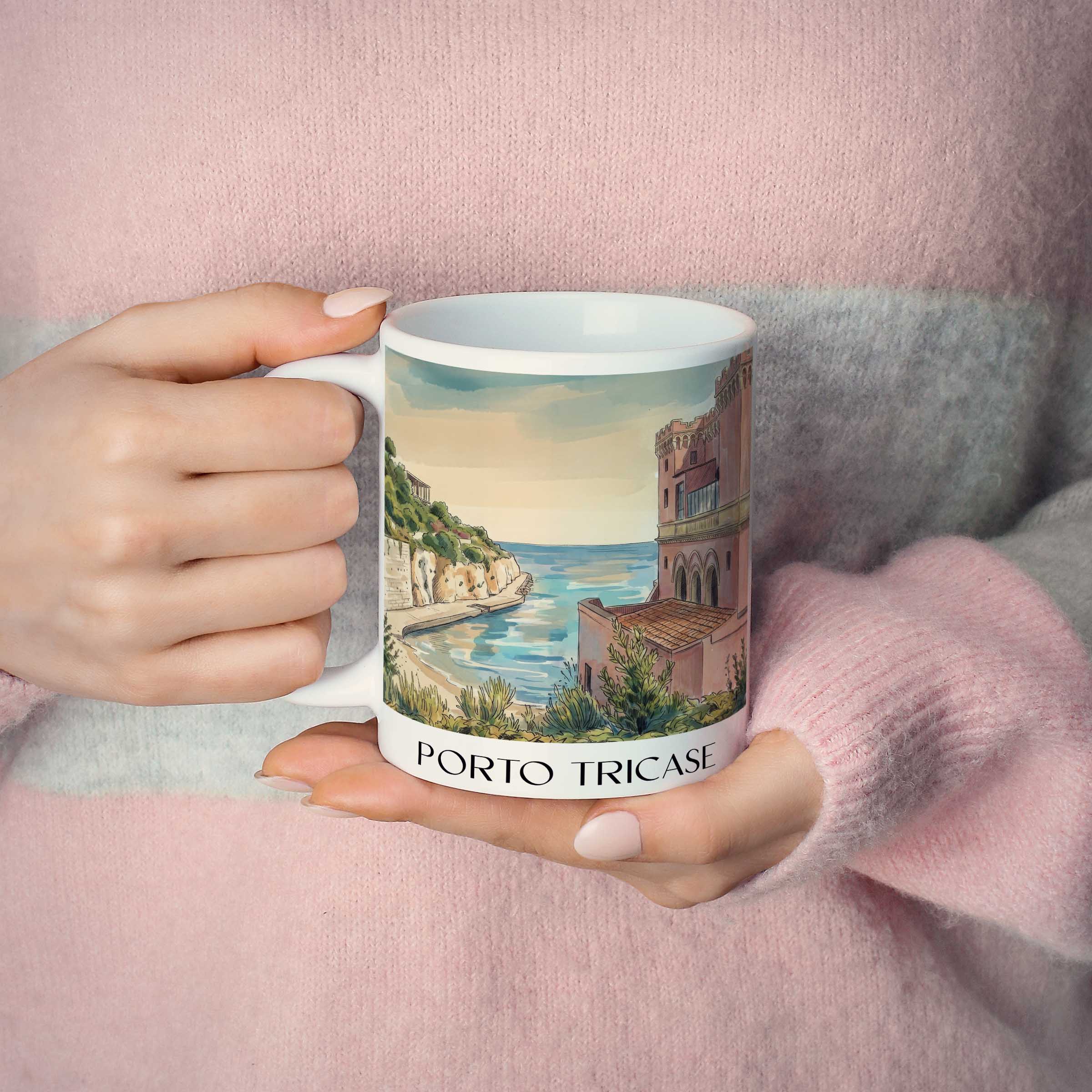 porto-tricase-apulien-italien-kaffeebecher-aquarell