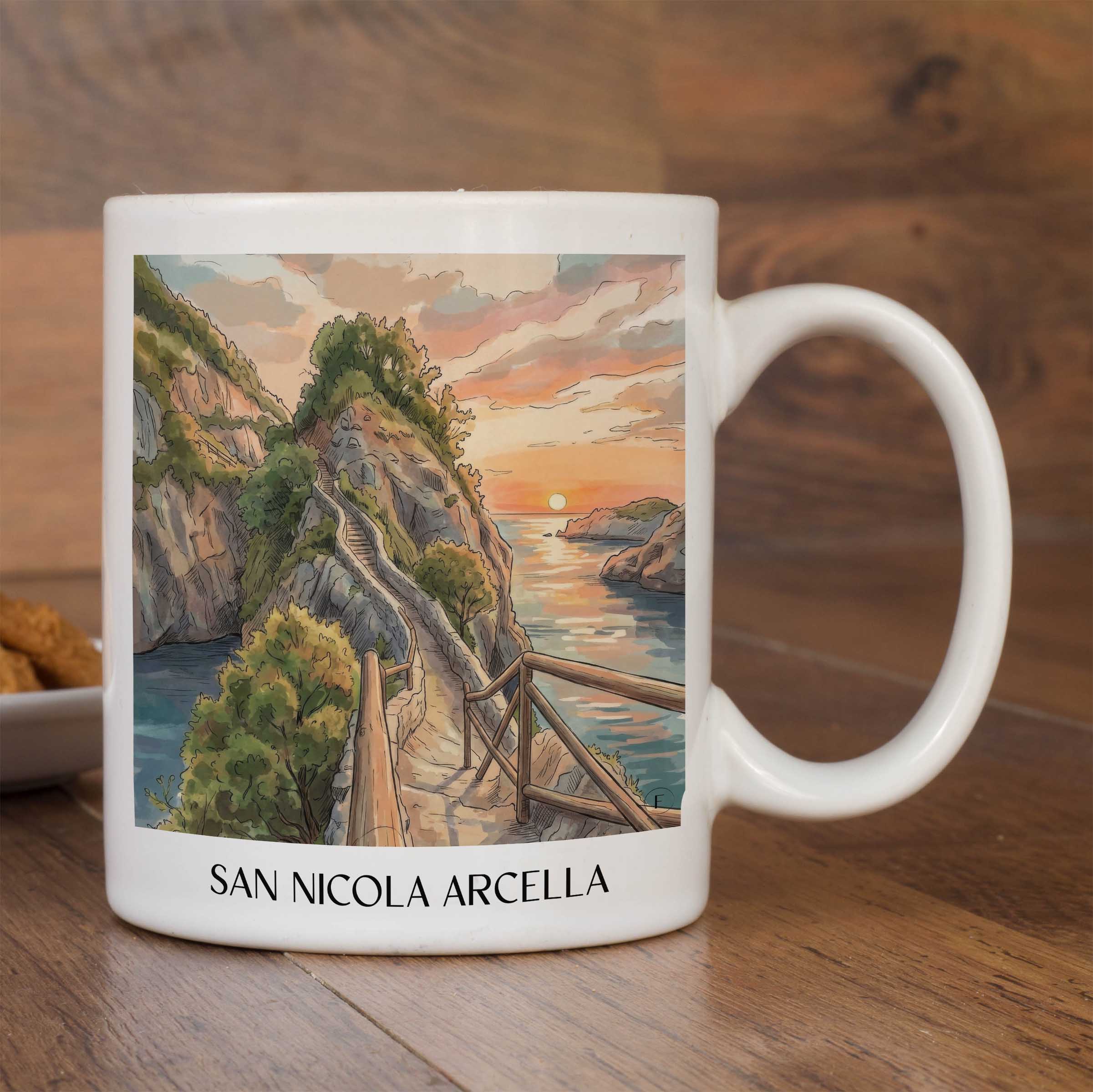 san-nicola-arcella-kalabrien-italien-kaffeebecher-aquarell