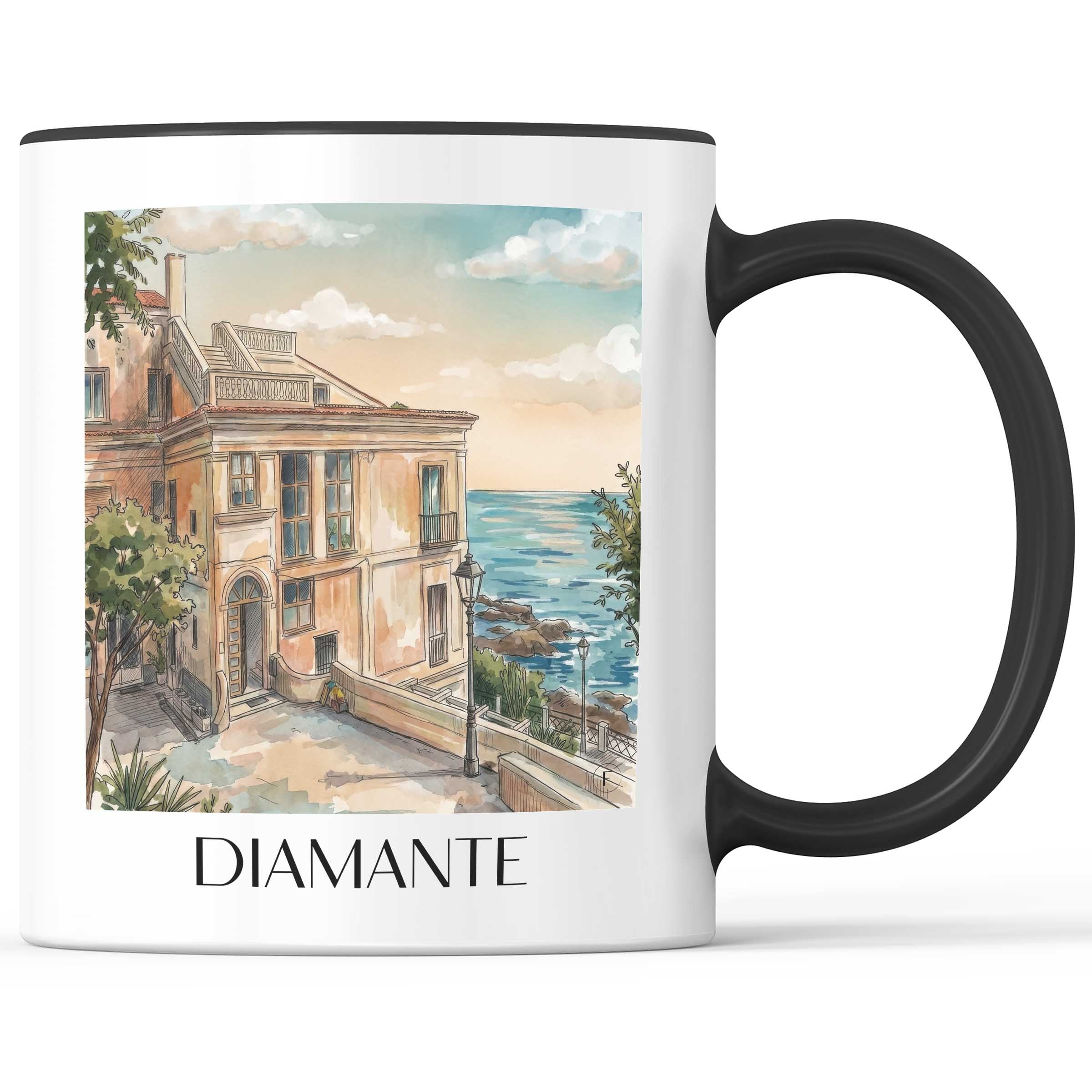 diamante-kalabrien-italien-kaffeebecher-aquarell