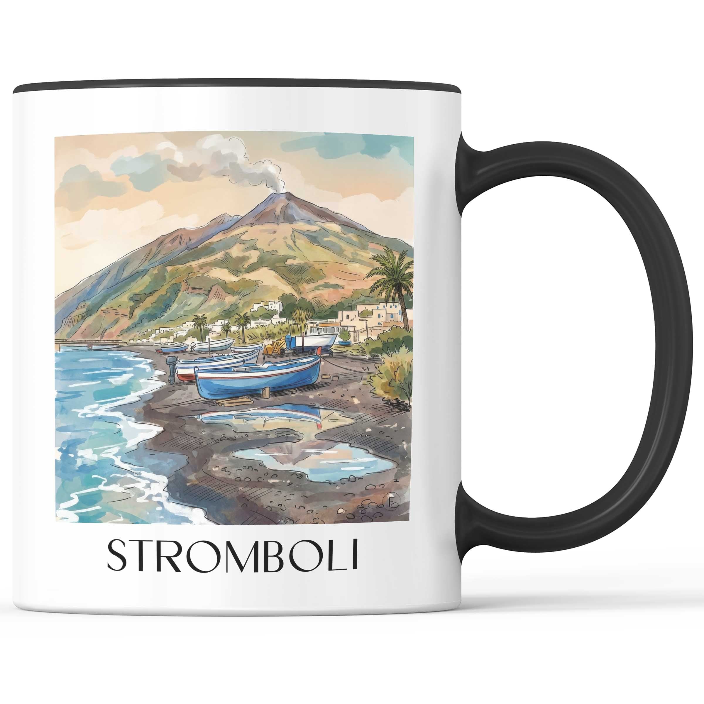 stromboli-italien-italien-kaffeebecher-aquarell