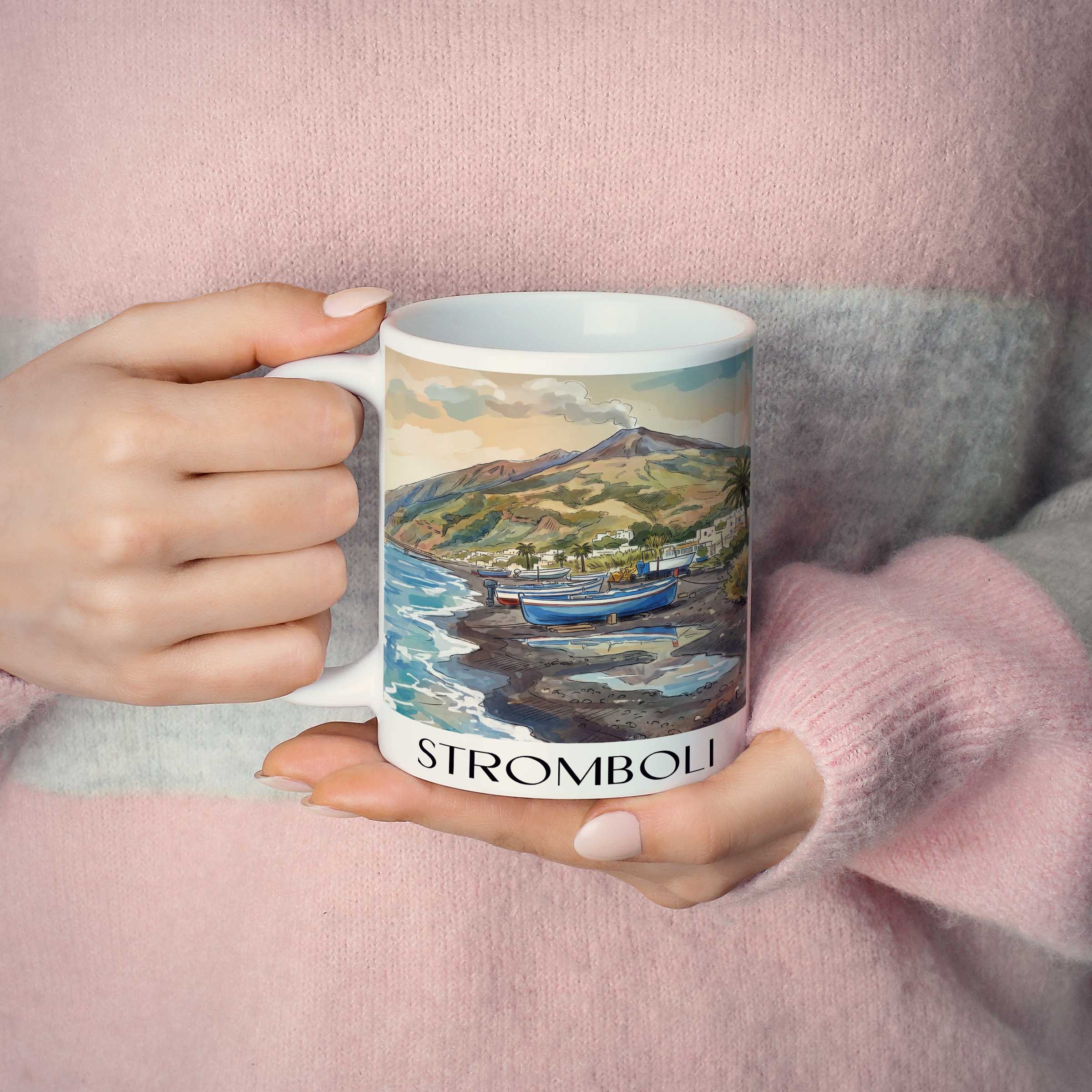 stromboli-italien-italien-kaffeebecher-aquarell